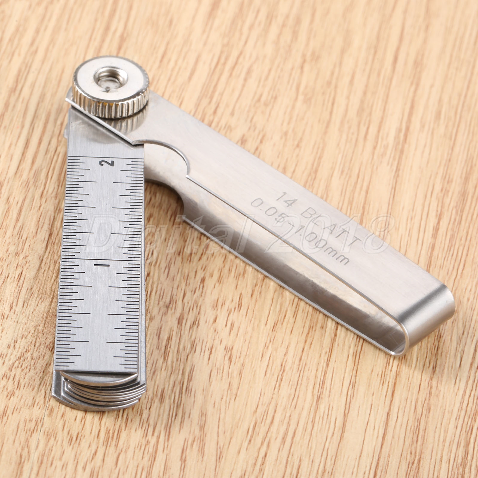 14 Blade Metric 0.051.00mm Feeler Gauge Gap 0.55inch Thickness