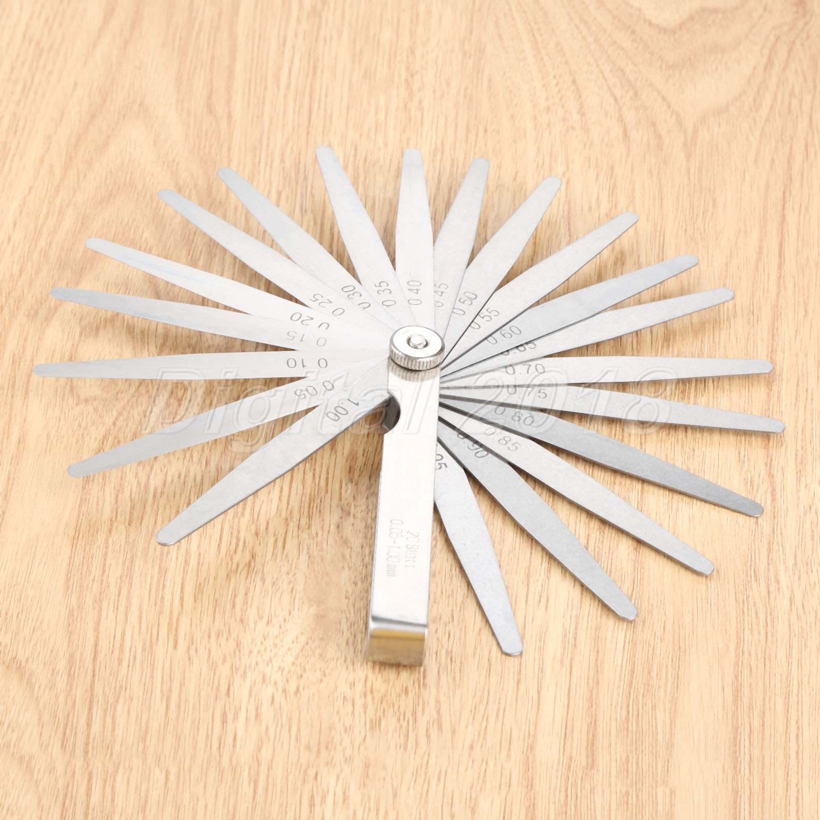 20 Blade Feeler Gauge Metric 0.05mm1mm Feeler Gauge for Metric Set