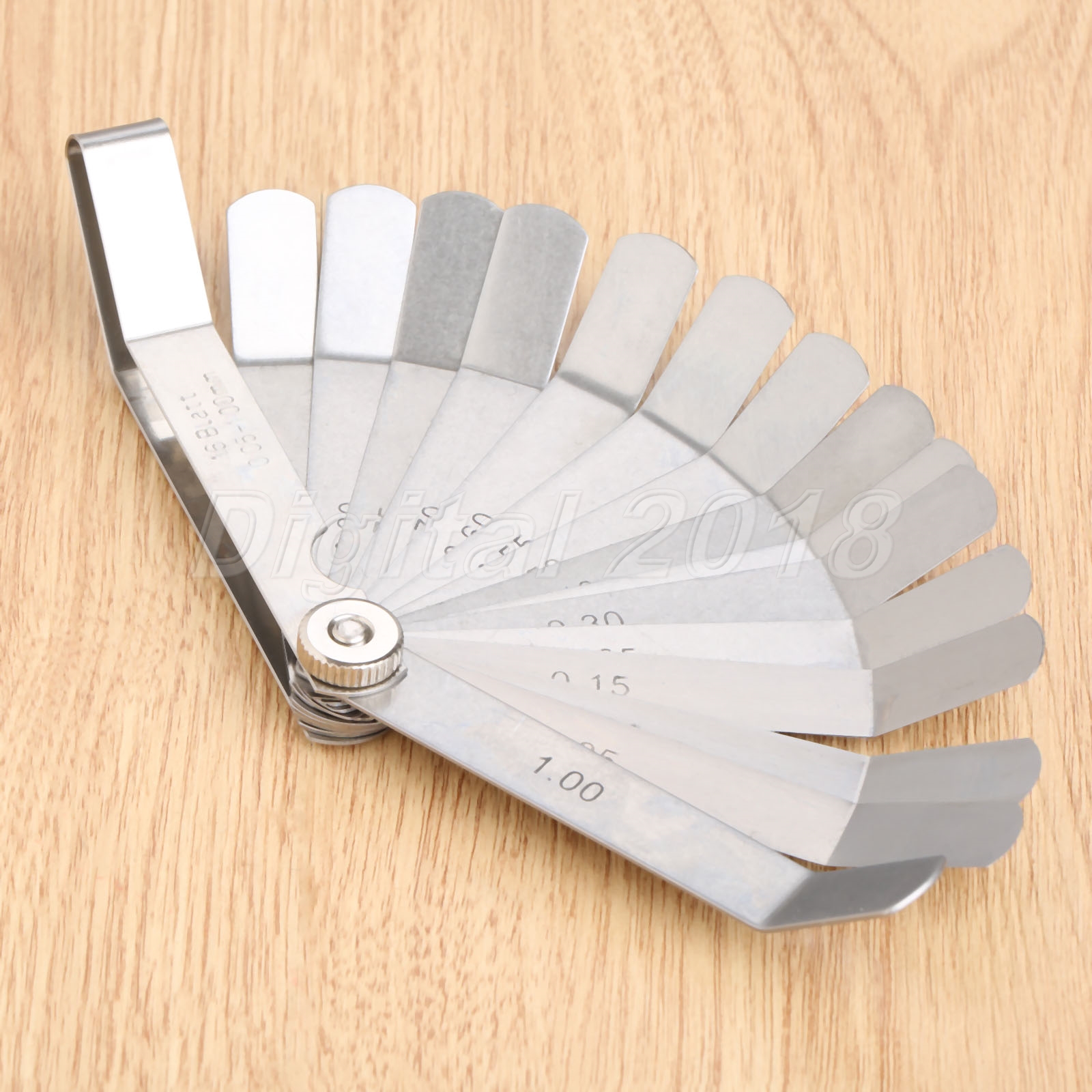 Feeler Gauge 16 Blades Metric 0.05mm1mm for Checking Measuring 120mm Thickness 611056365960 eBay