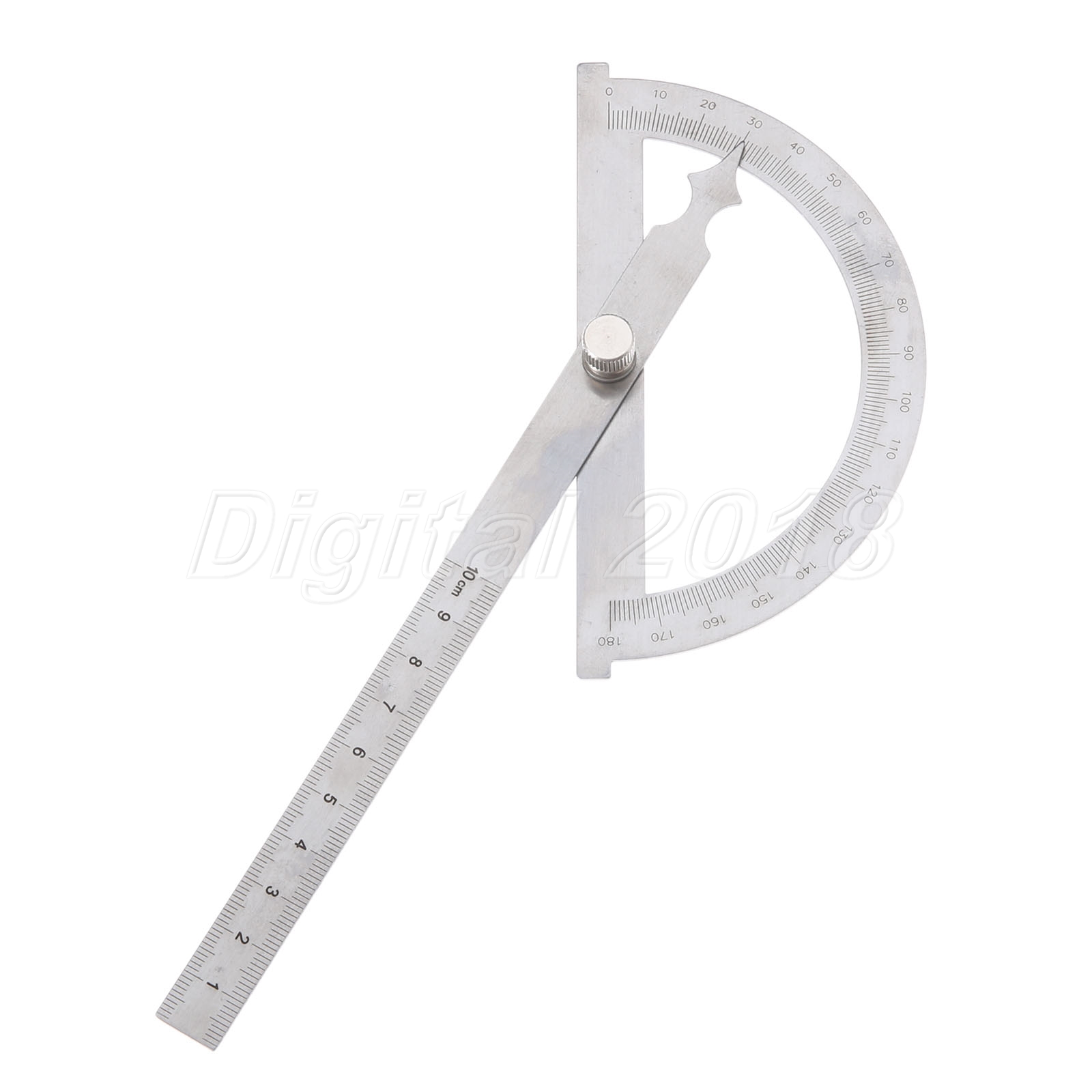 Hollow Scale 100mm Protractor Angle Finder Ruler Rotary 180 Degree