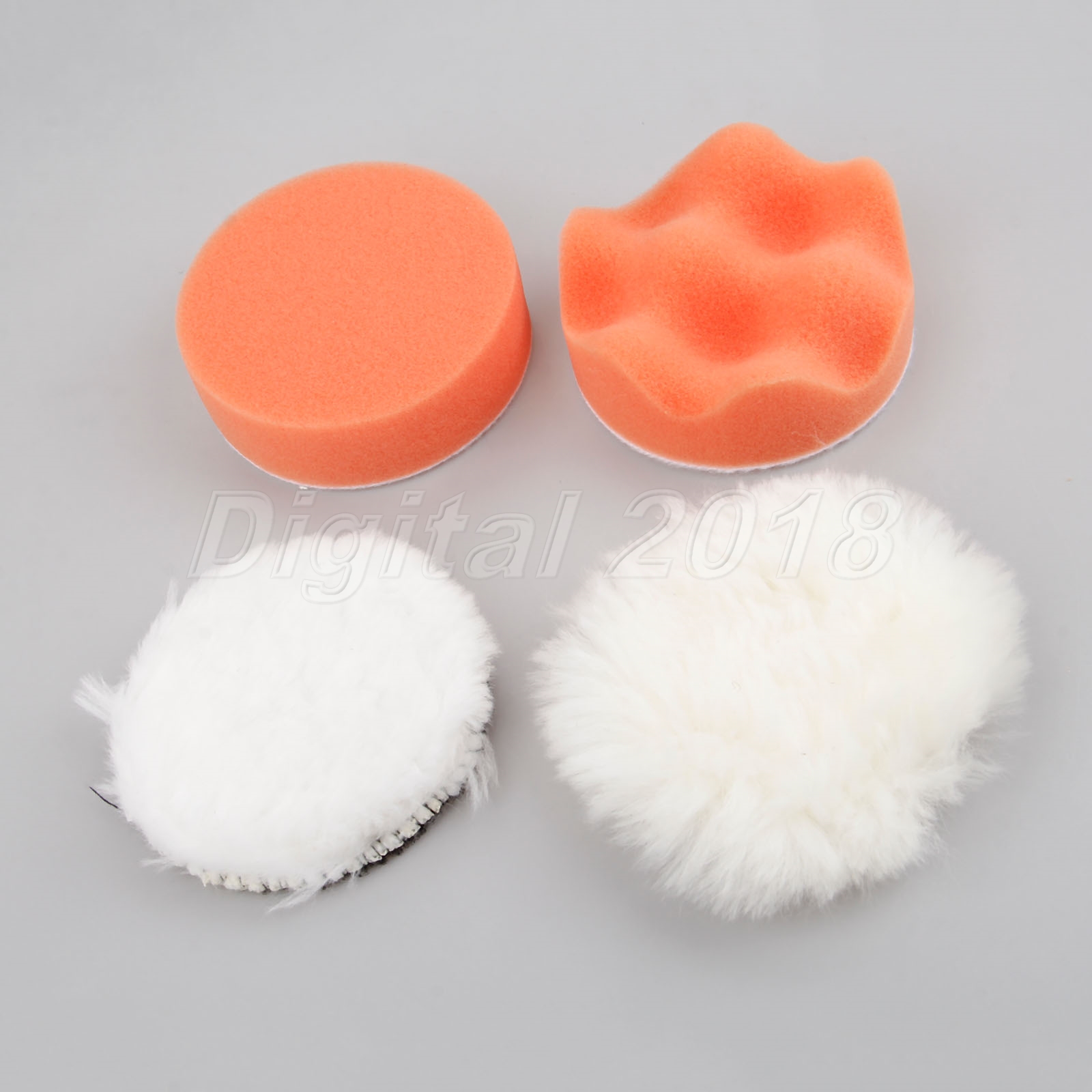 3/" Woolen Parallel Lines Waxing Buff Polishing Disc Car Cleaning Buffing Pads
