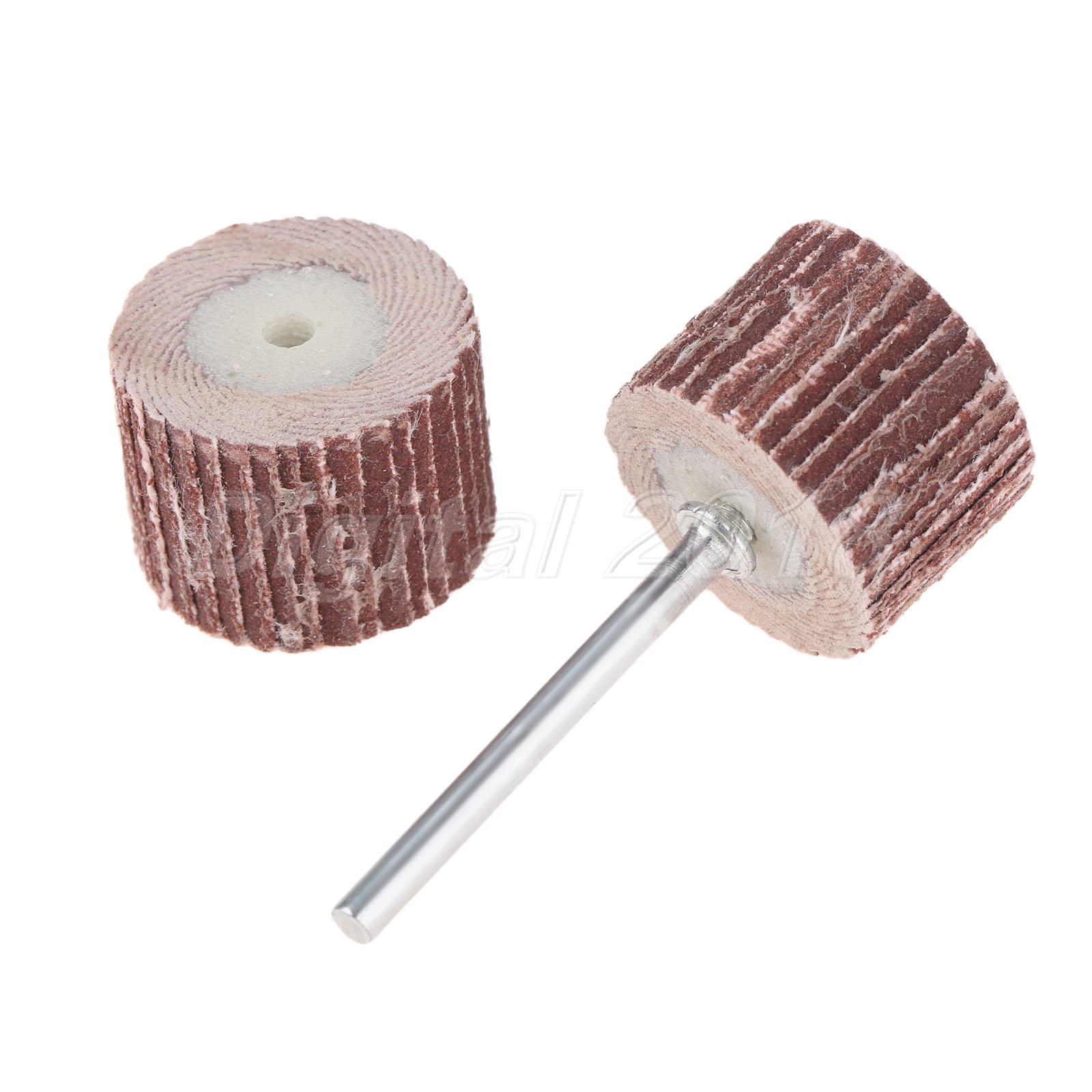 10pcs Flap Wheel Disc Shaft Abrasive Sanding Drill Polish For Rotary Tool US