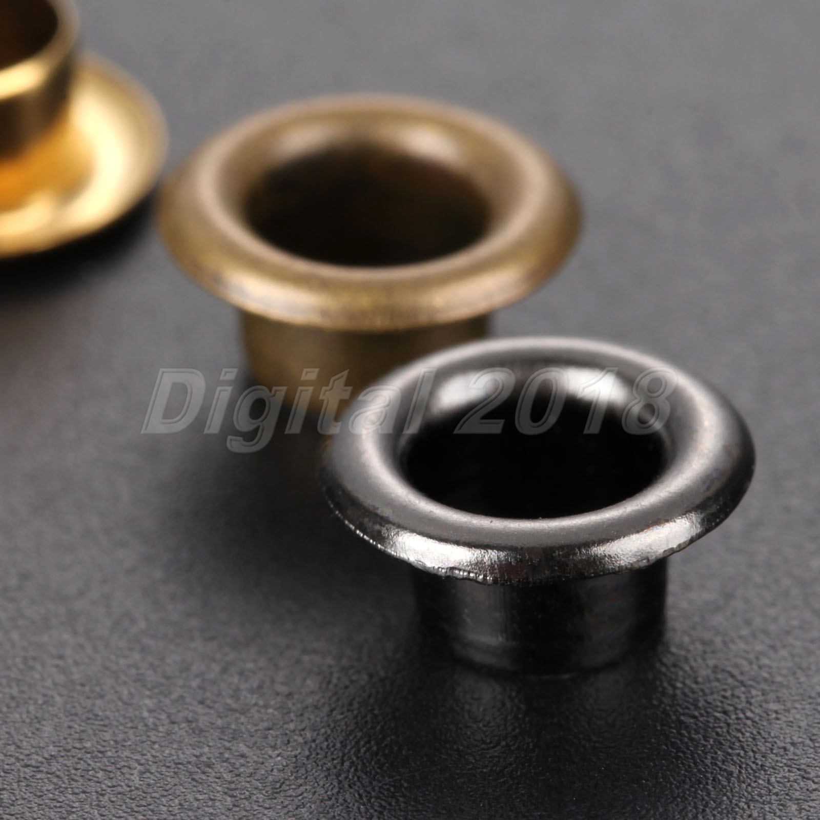 100 Pcs 6mm Hand DIY Leather Through Nuts Hole Hollow Rivets Grommet