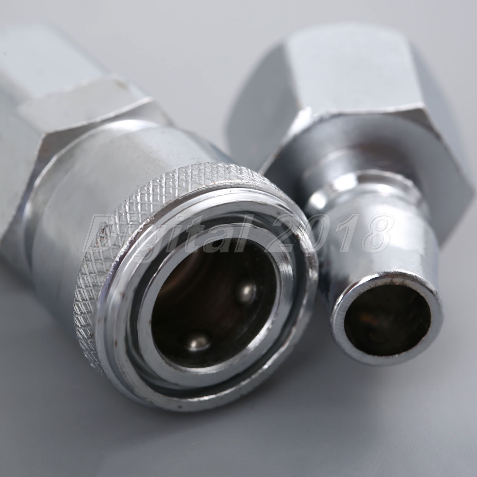 2Pcs Female Quick Release Coupler Connector Air Line Hose Kit Fitting 3