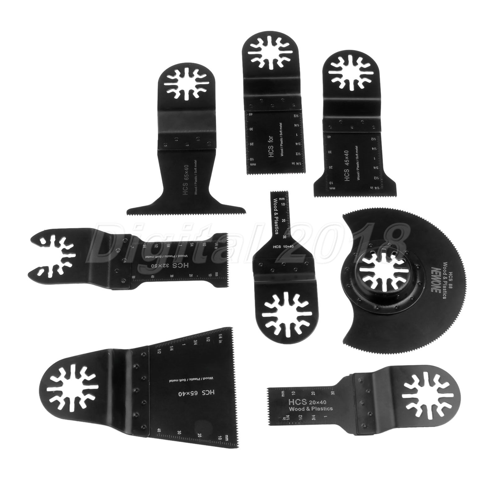 8x Oscillating Multi Tool Precision Ecut Saw Blades For Fein