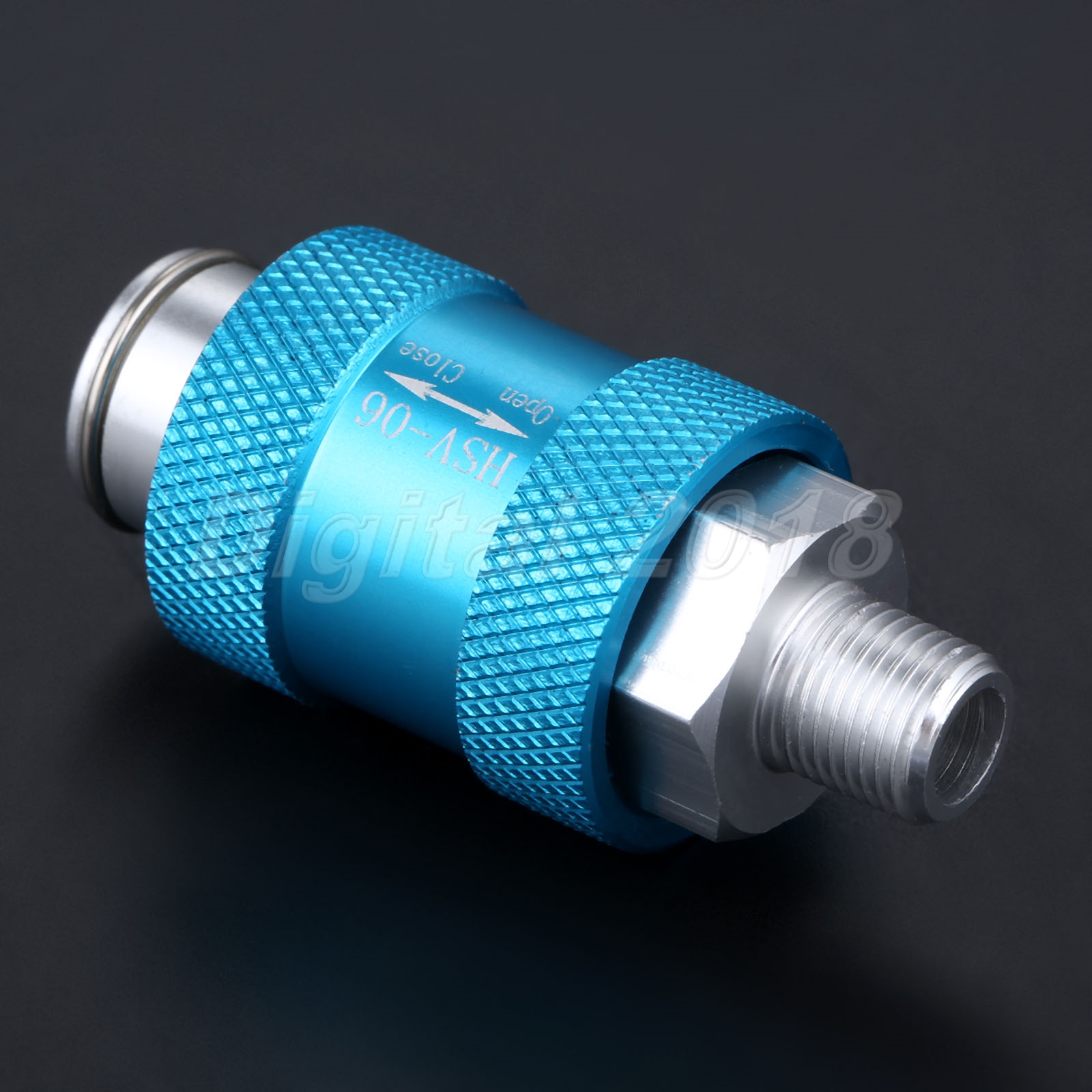 Aluminum 1/8" Thread Piping Exhaust Hand Pneumatic Air Slide Valve HSV