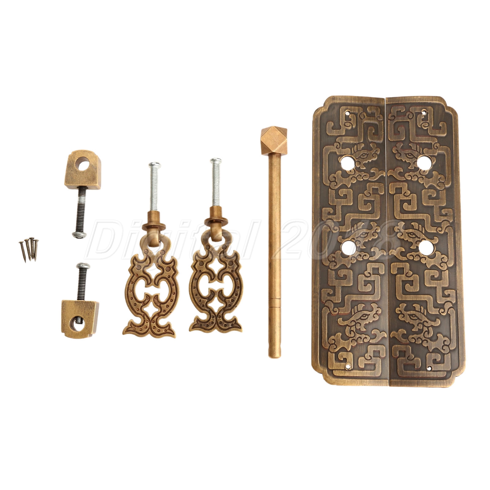 Antique Chinese Classical Lock Latch Door Furniture Hardware