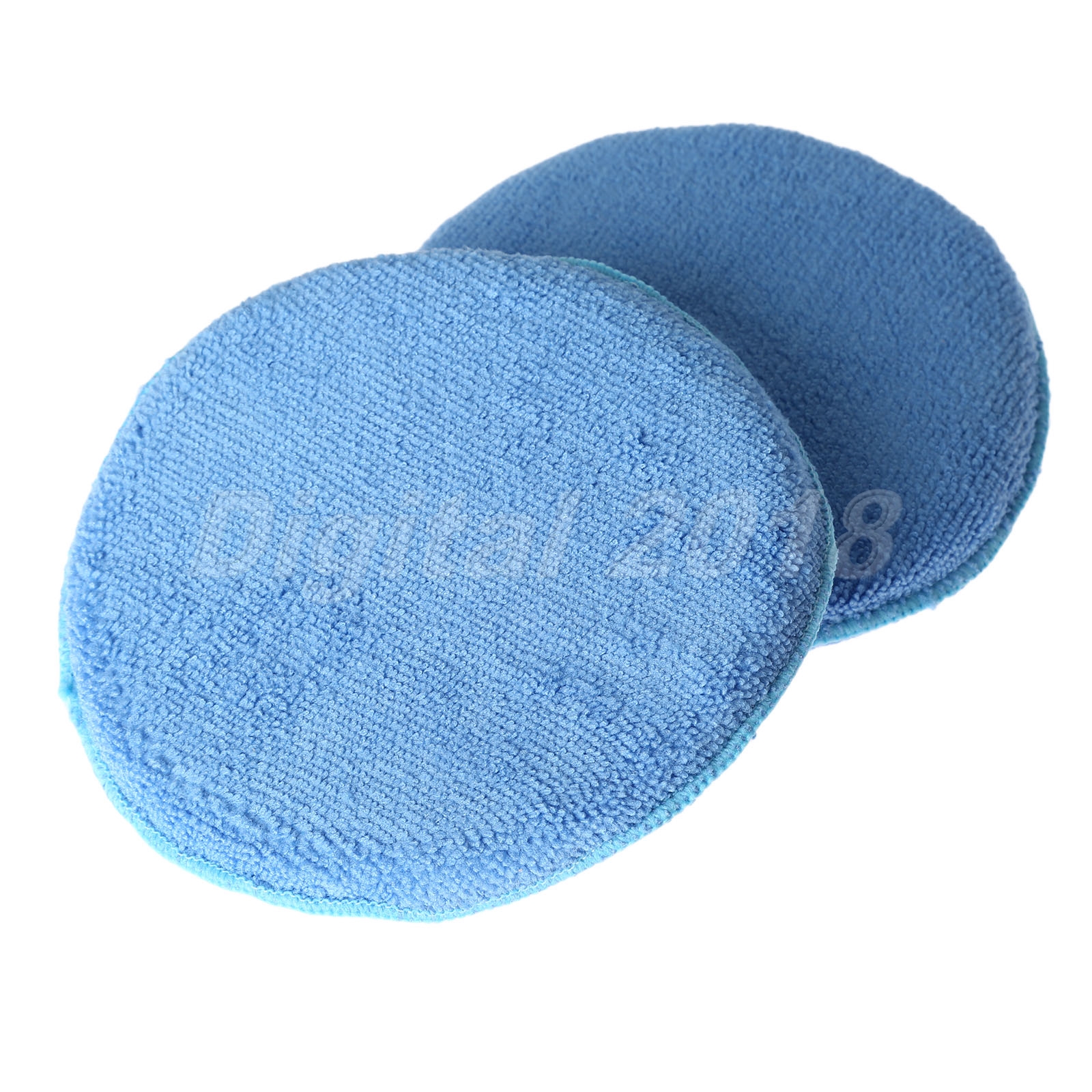 10X Soft Blue Microfiber Polishing Waxing Buffing Pads Car Care