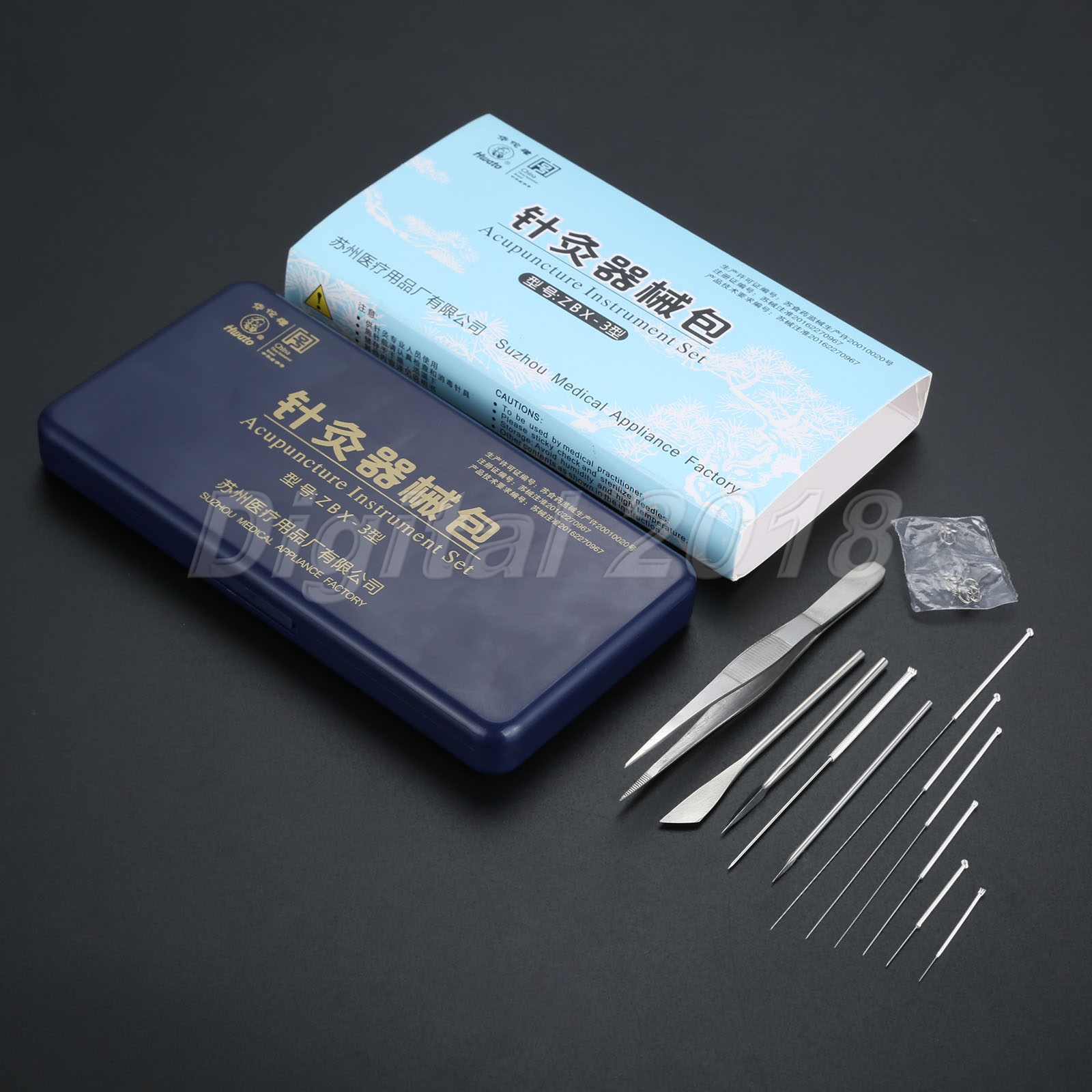 Acupuncture Instrument Set Reusable Needles Package Massage Physical