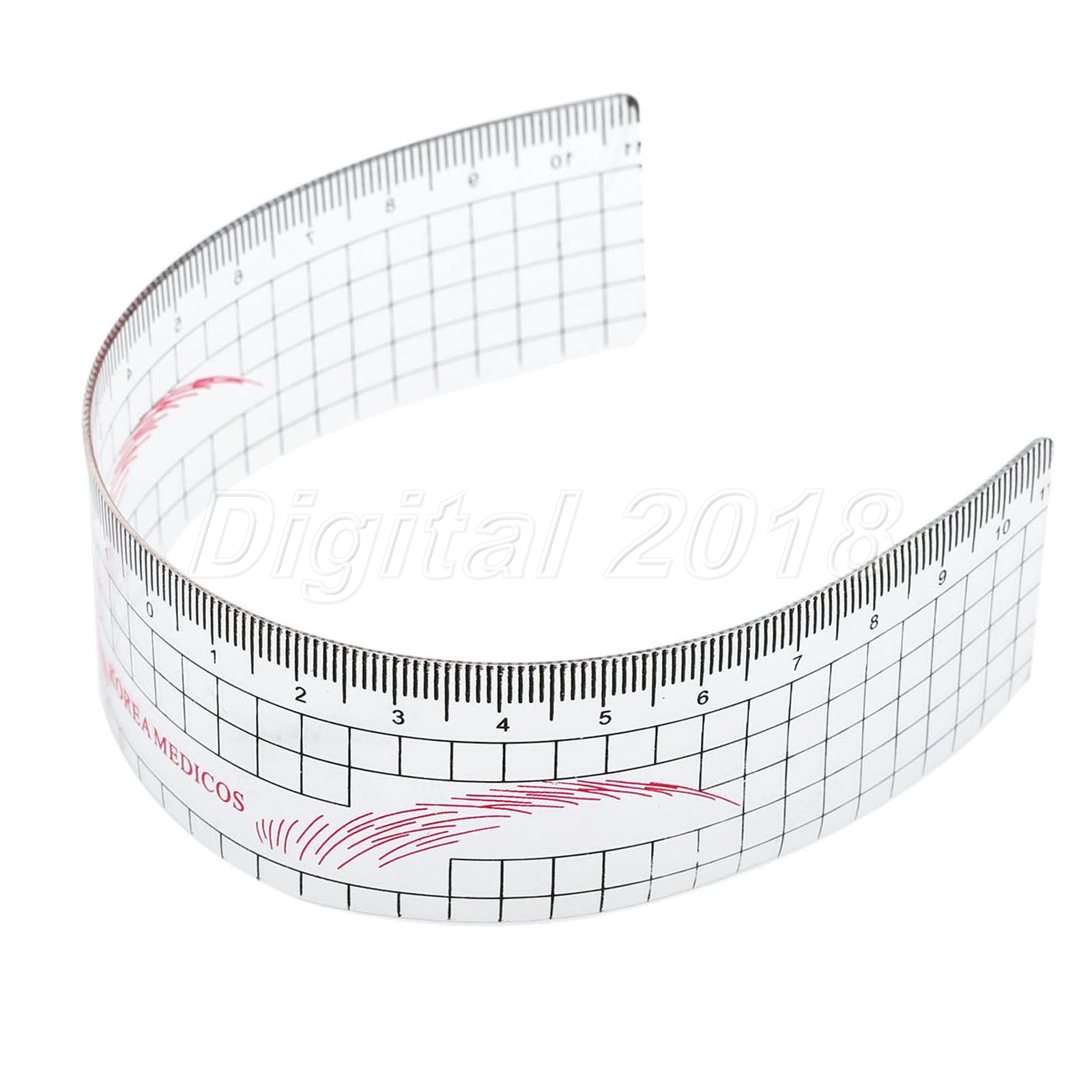 eye brow measure eyebrow shaper tattoo ruler template grooming stencil