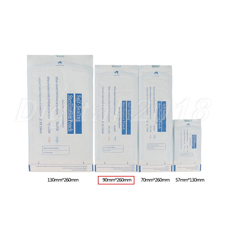 200 un. bolsas de esterilización desechables bolsa auto-sellada bolsa esterilizada tatuaje dental - Imagen 14 de 14