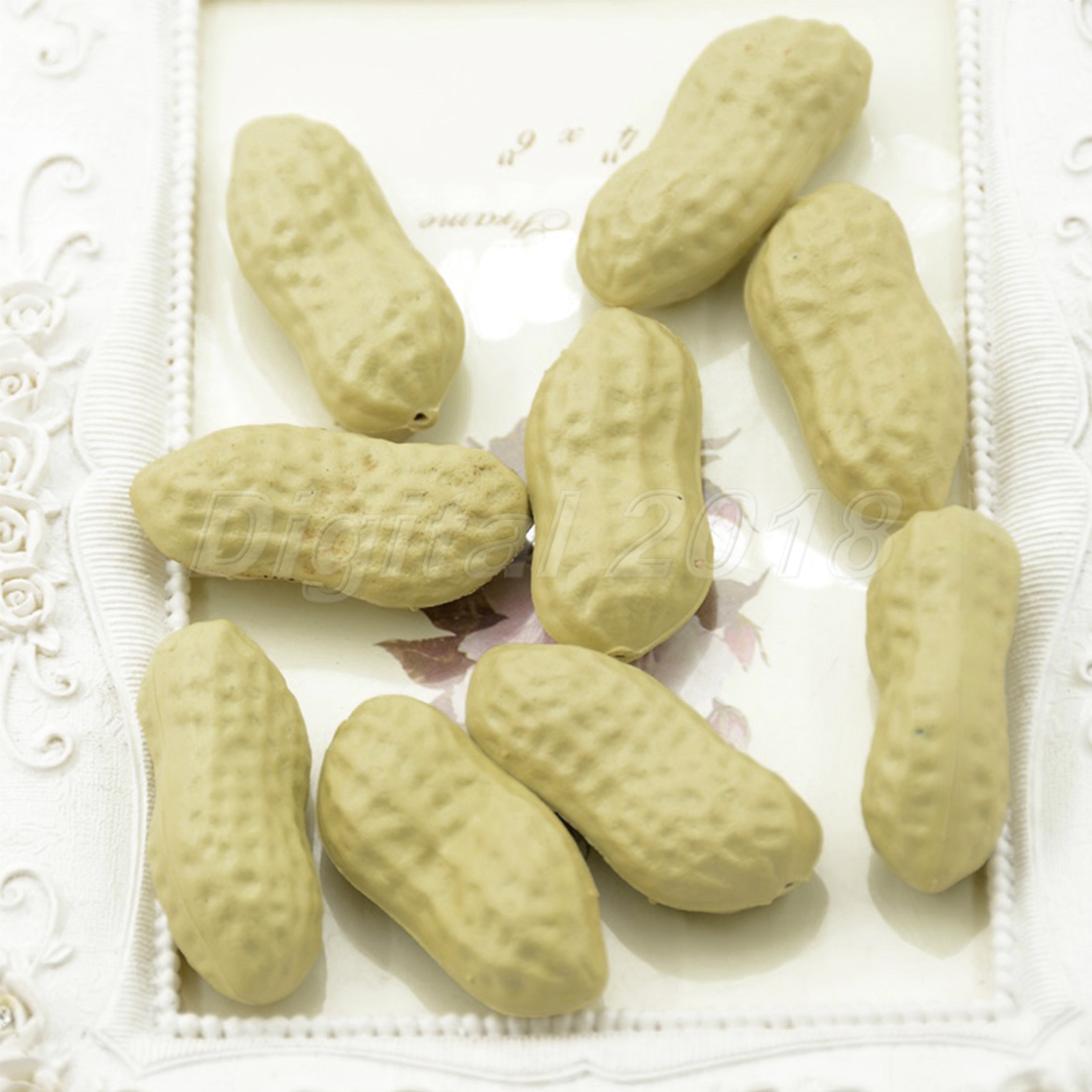 20pcs Artificial Peanut Realistic Fake Fruits Props Party Kitchen Art