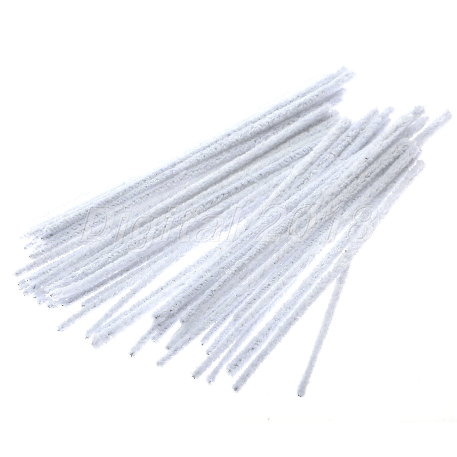 50pcs One Set White Smoking Tobacco Pipe Cotton Cleaning Rod Tool Stick