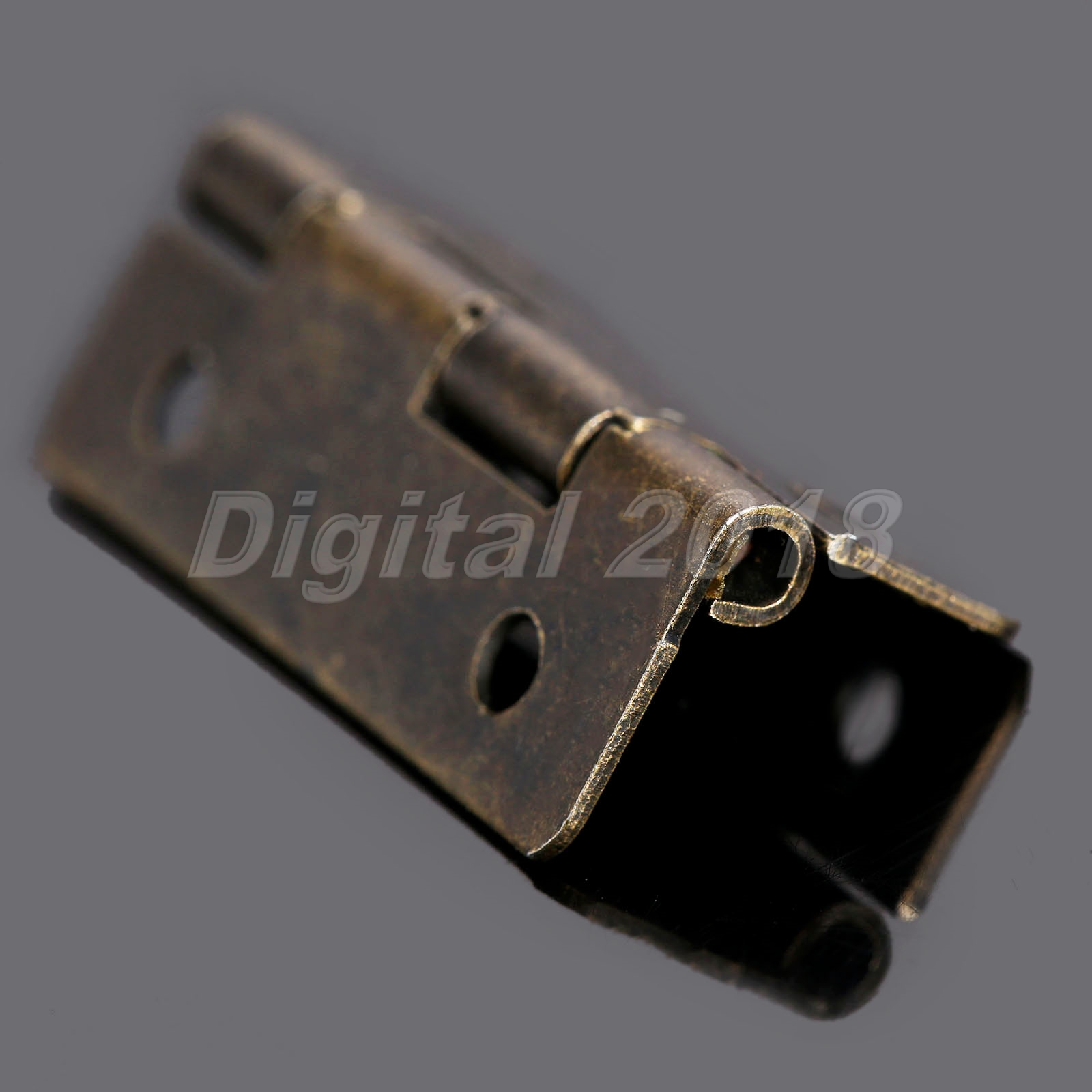 12Pcs Antique Brass Chest Gift Case Wooden Music Box Hinges