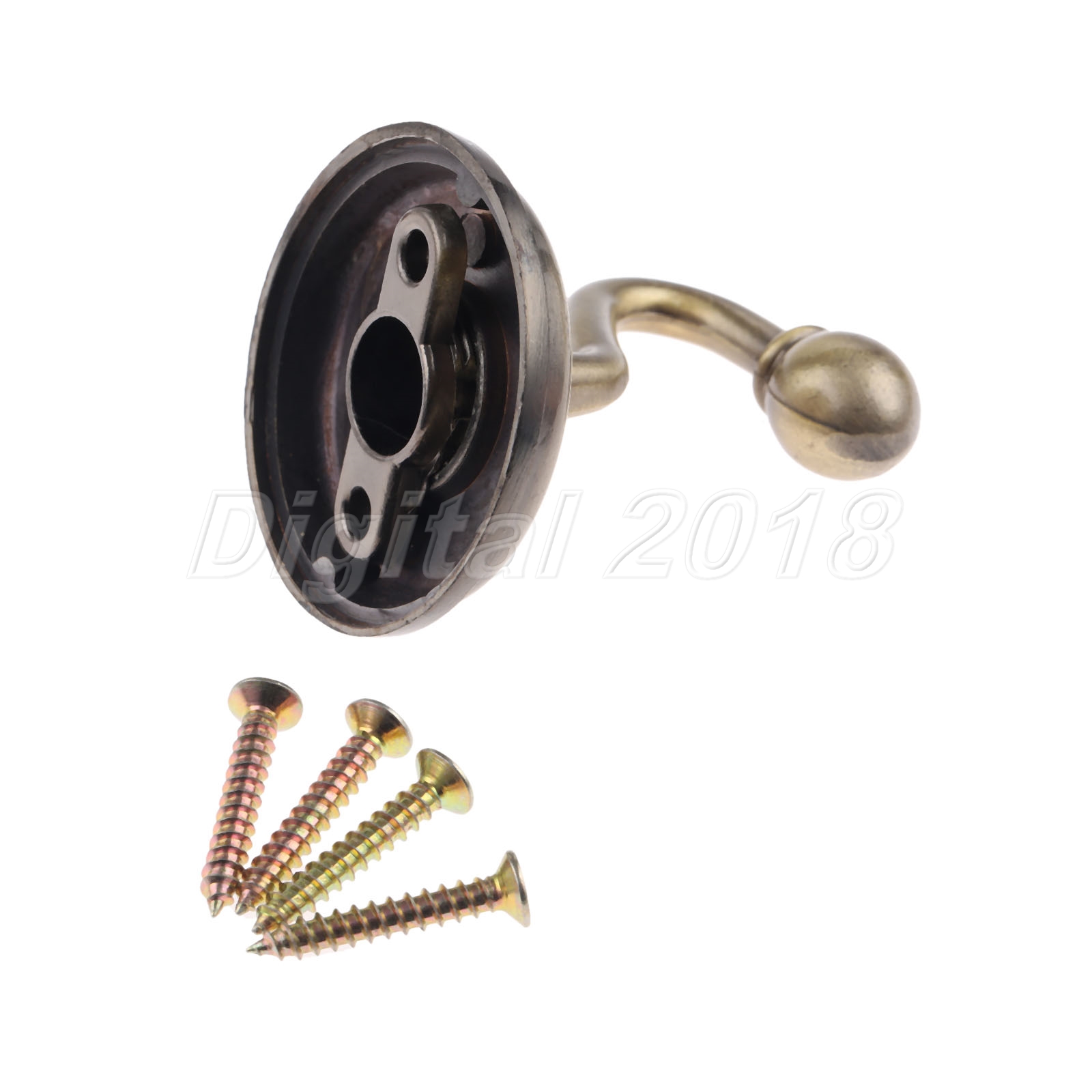 Curtain Window Drapery Tieback Hook with 4 Screws Home Room Decor w