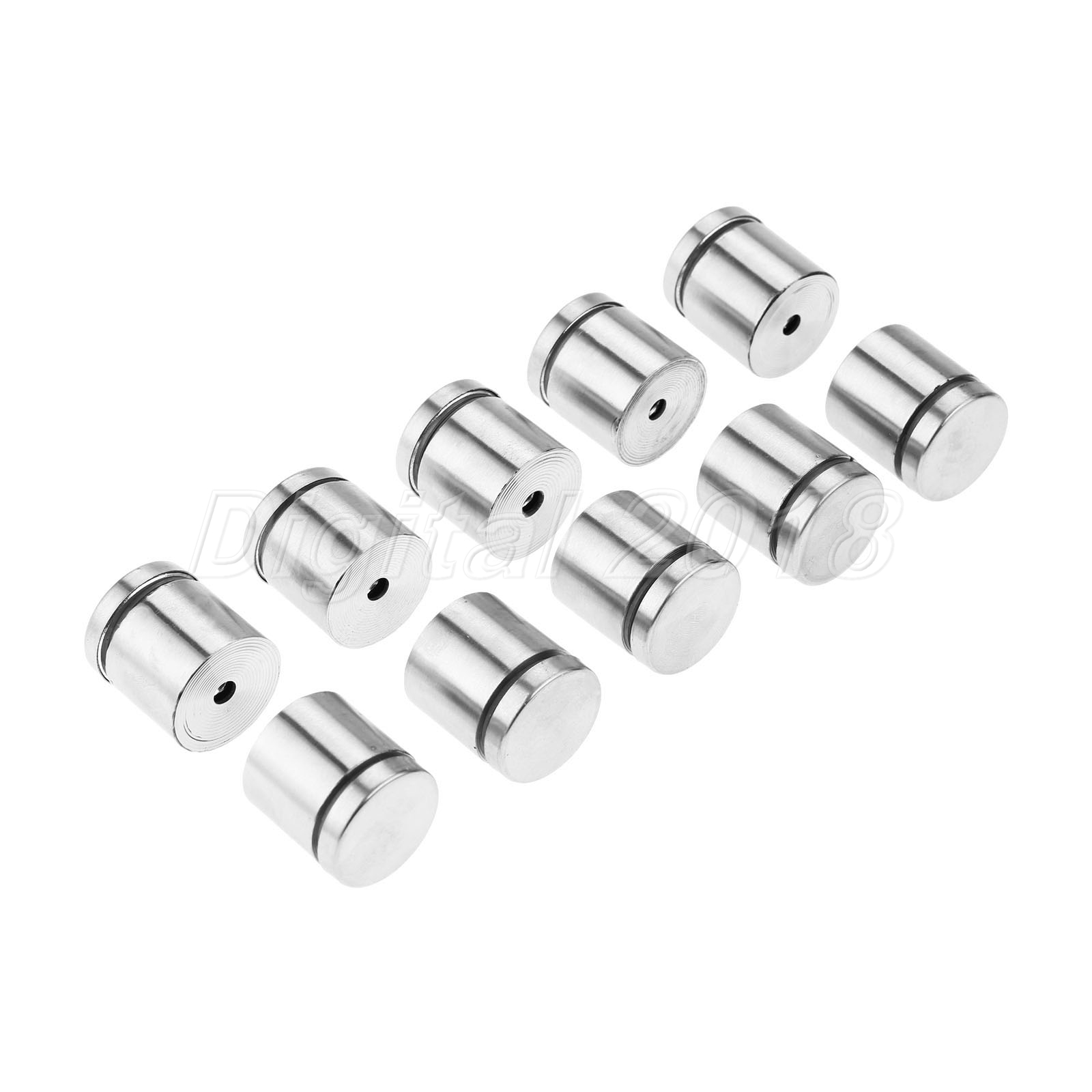 Silver Stand off Bolts Sign Advertisement Glass Standoffs Fixing Mount