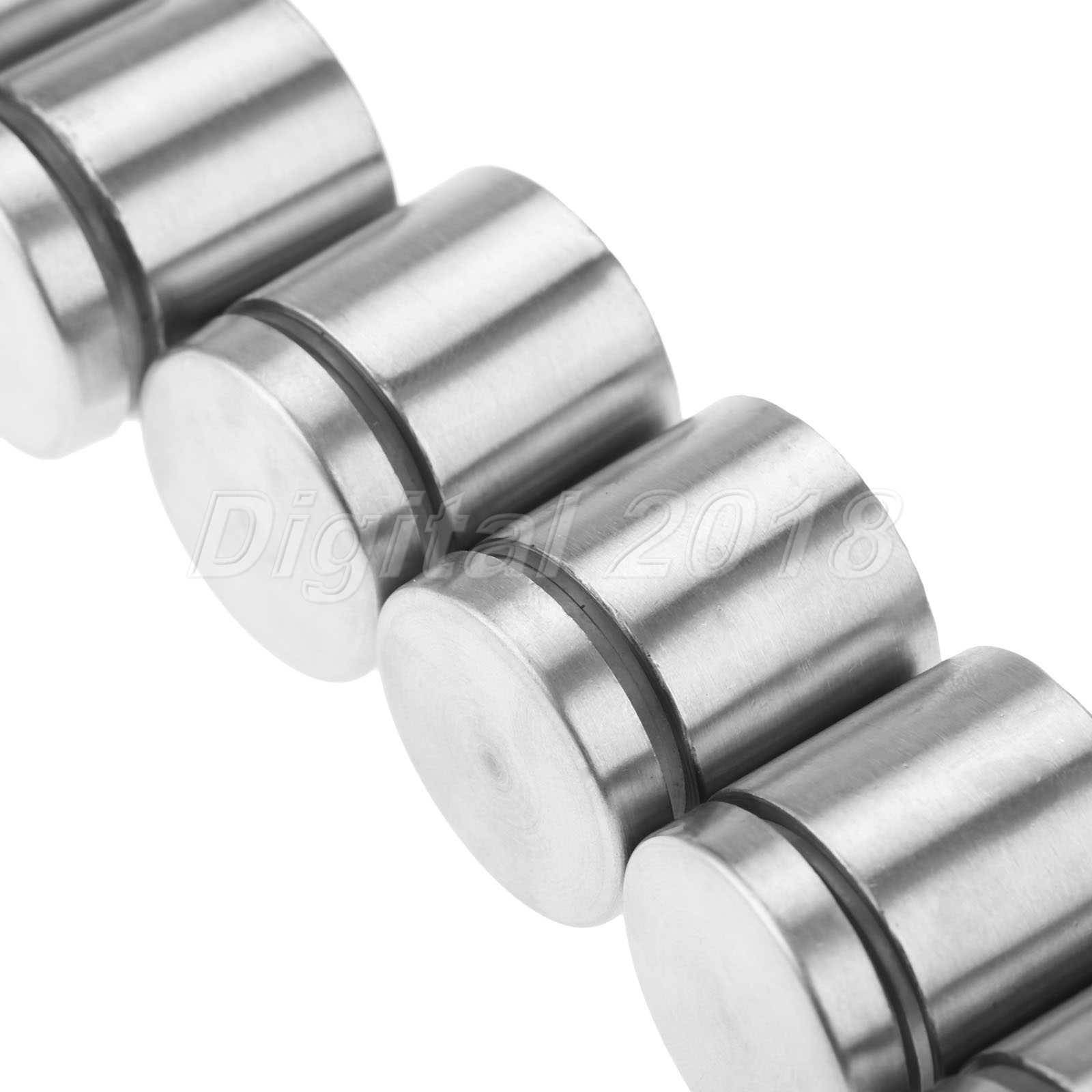 Silver Stand off Bolts Sign Advertisement Glass Standoffs Fixing Mount