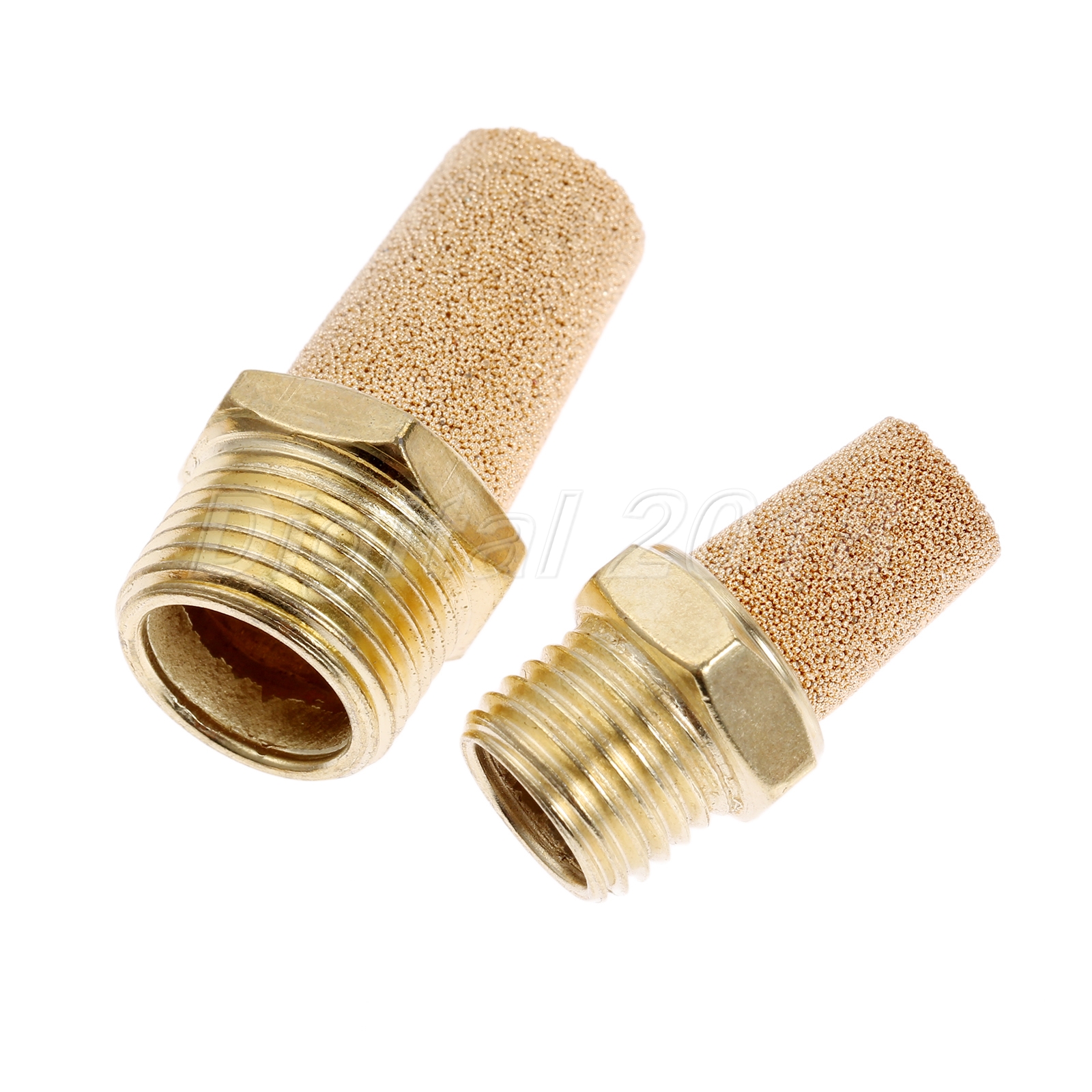 Pneumatic Muffler Cone Filter Silencer Sintered Bronze Fitting Threaded