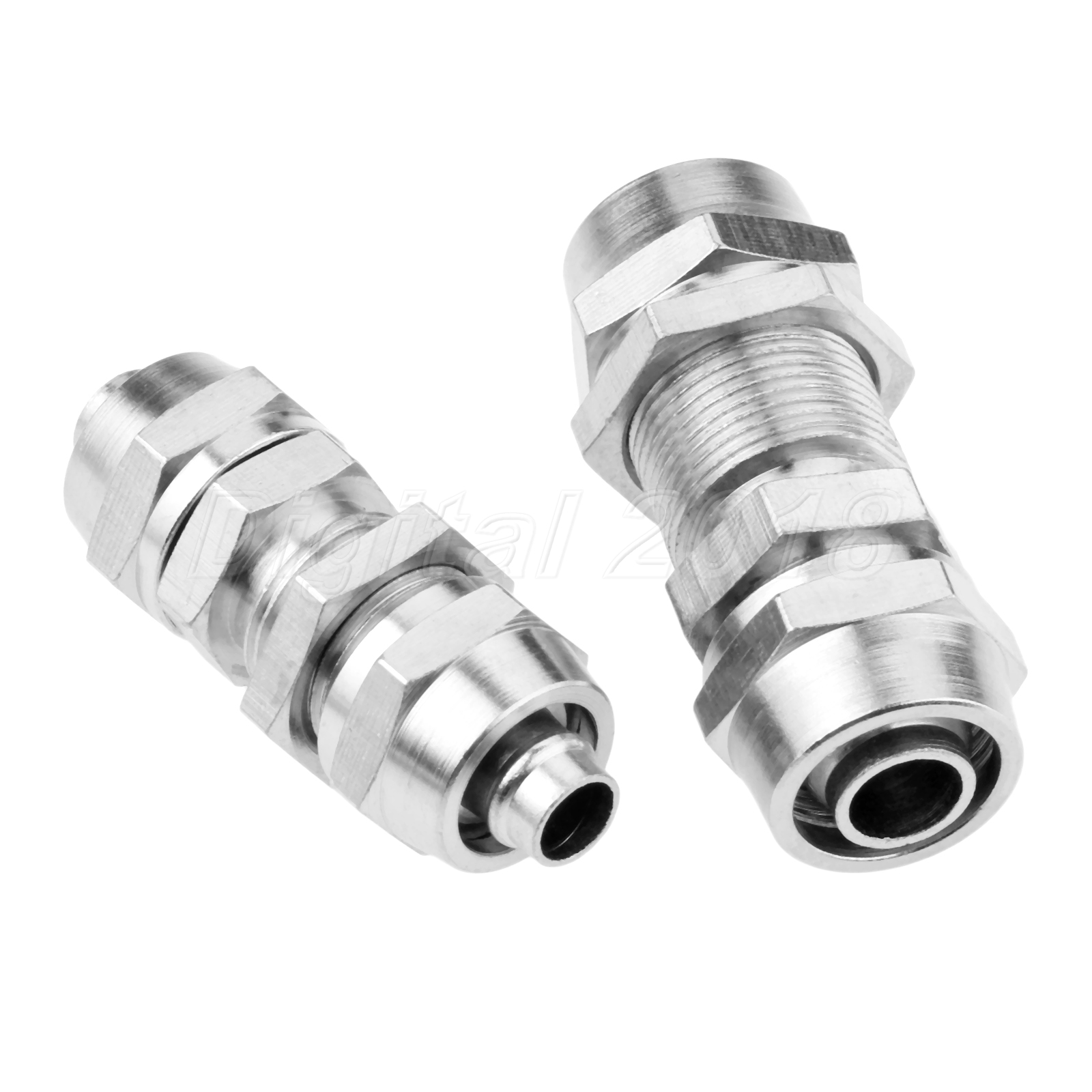 4/6/6/8/10/12mm Dia Pneumatic Hose Tube Air Pipe Fitting Quick Coupler
