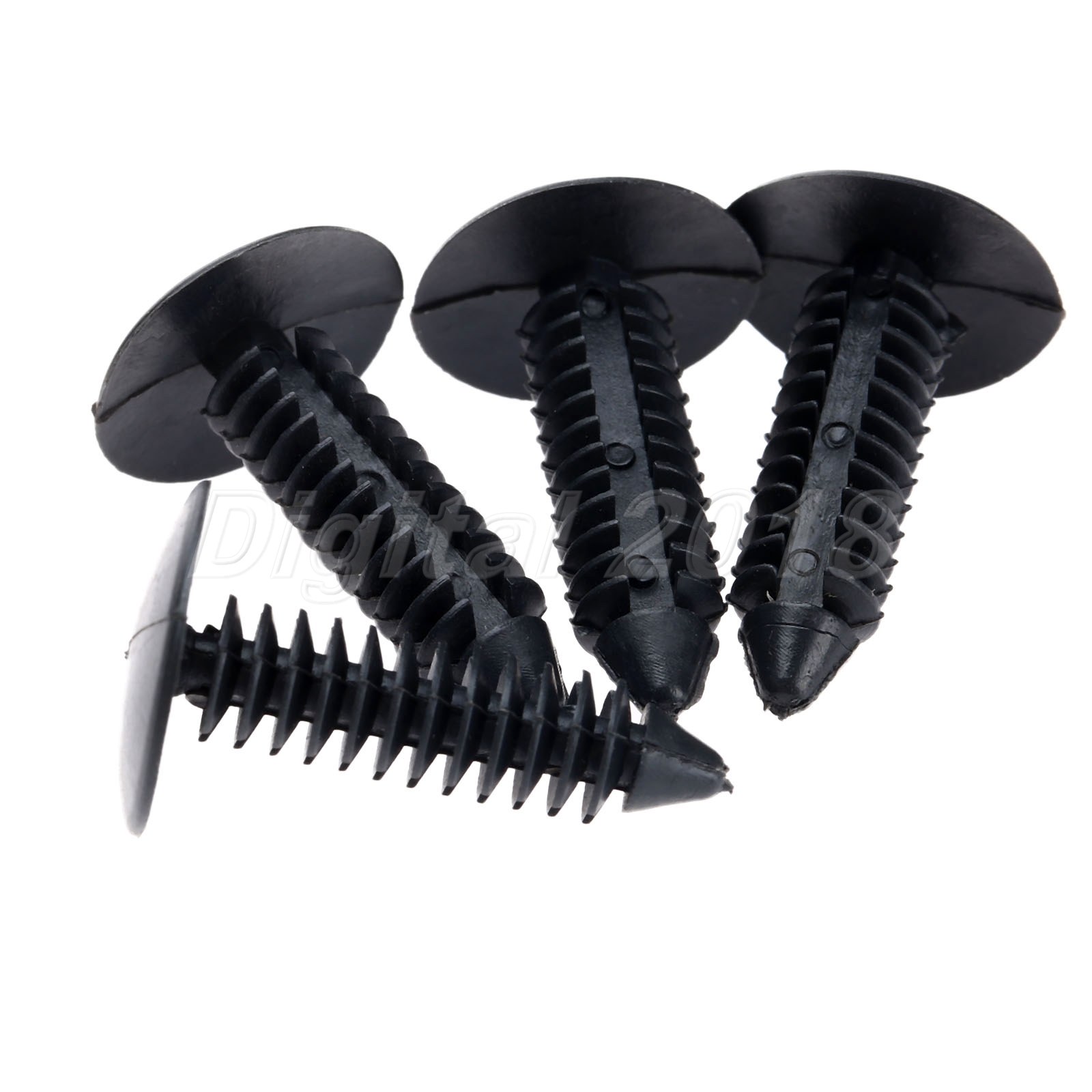 50X Black Durable Battery Heat Shield Engine Splash Shield Panel Clip