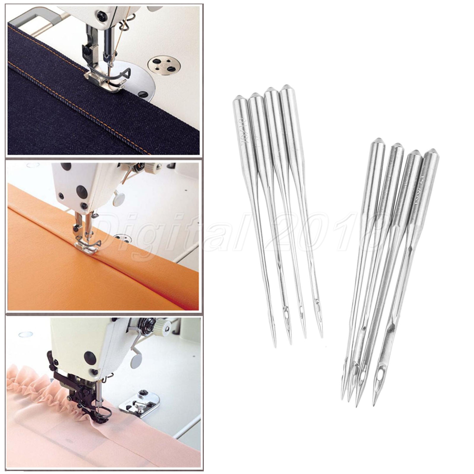 8 Sizes 10/50/100pcs Industrial Overlock Sewing Machines Needles Kit