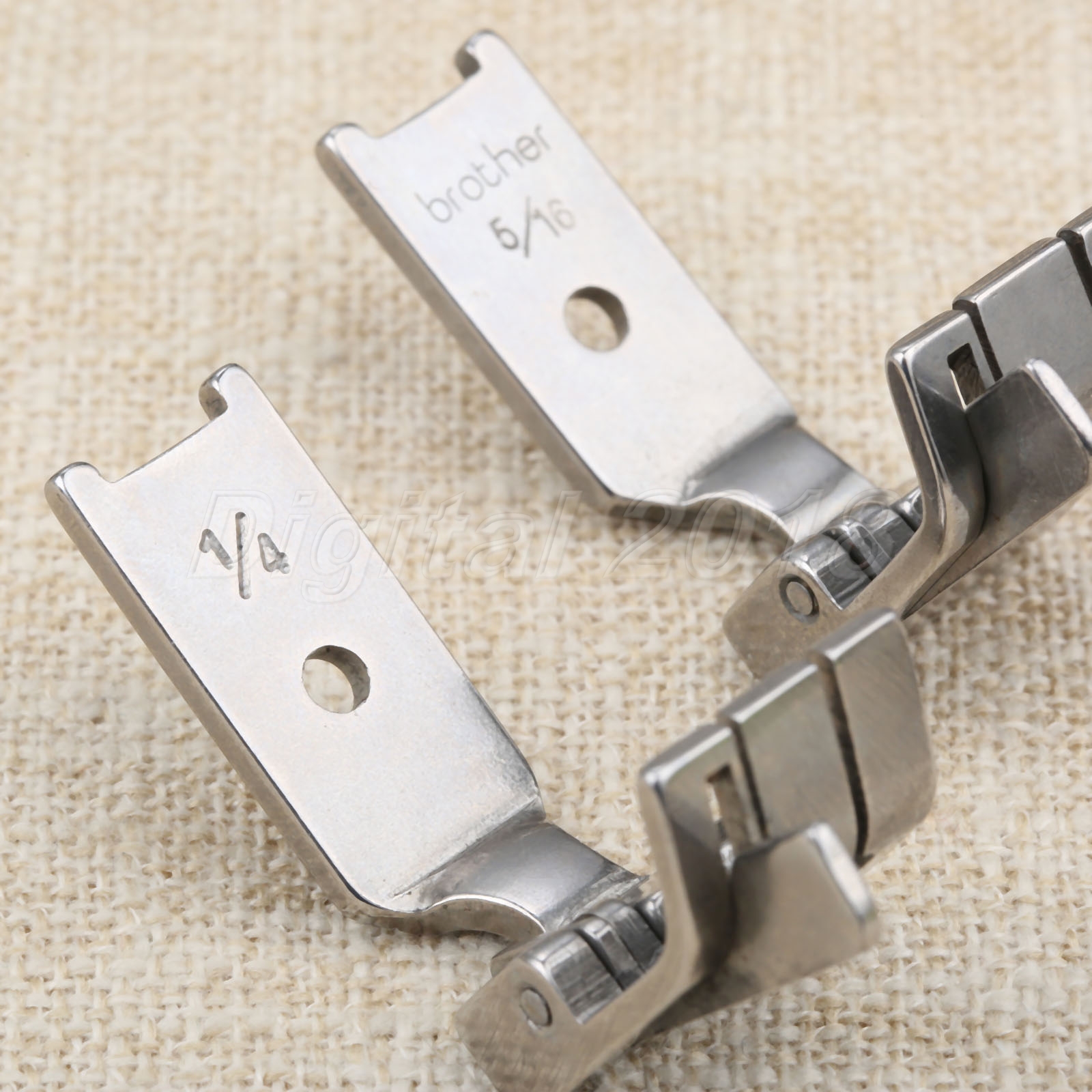 For Industrial Double Needle Sewing Machine 6 Size Presser Foot With Left Cutter eBay