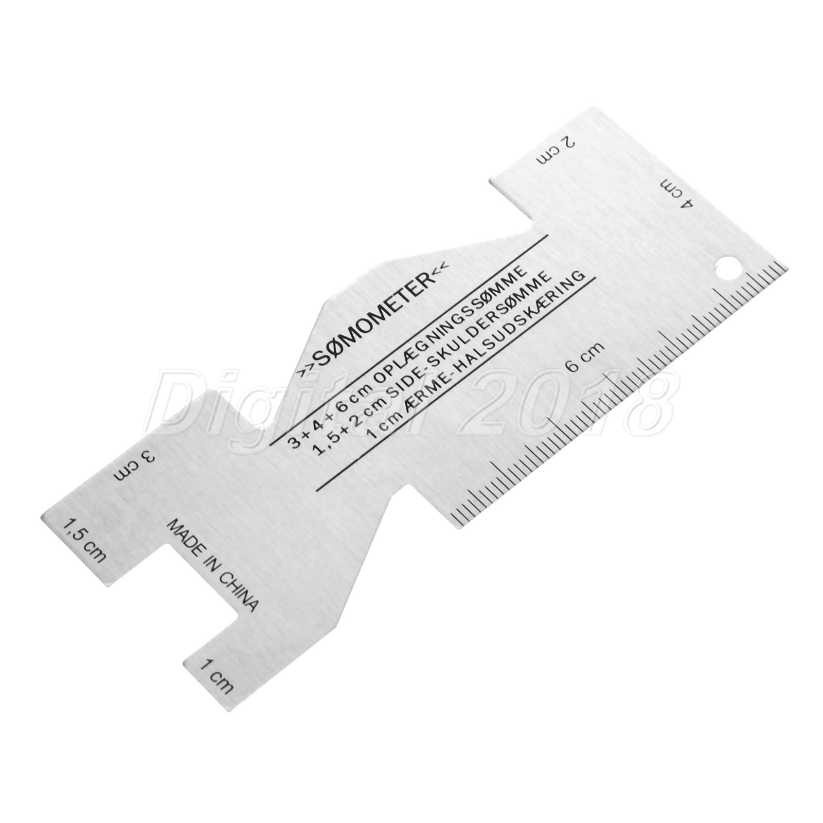 Handmade DIY Crafts Tool Metal Sewing Measuring Gauge Quilting Ruler 3.