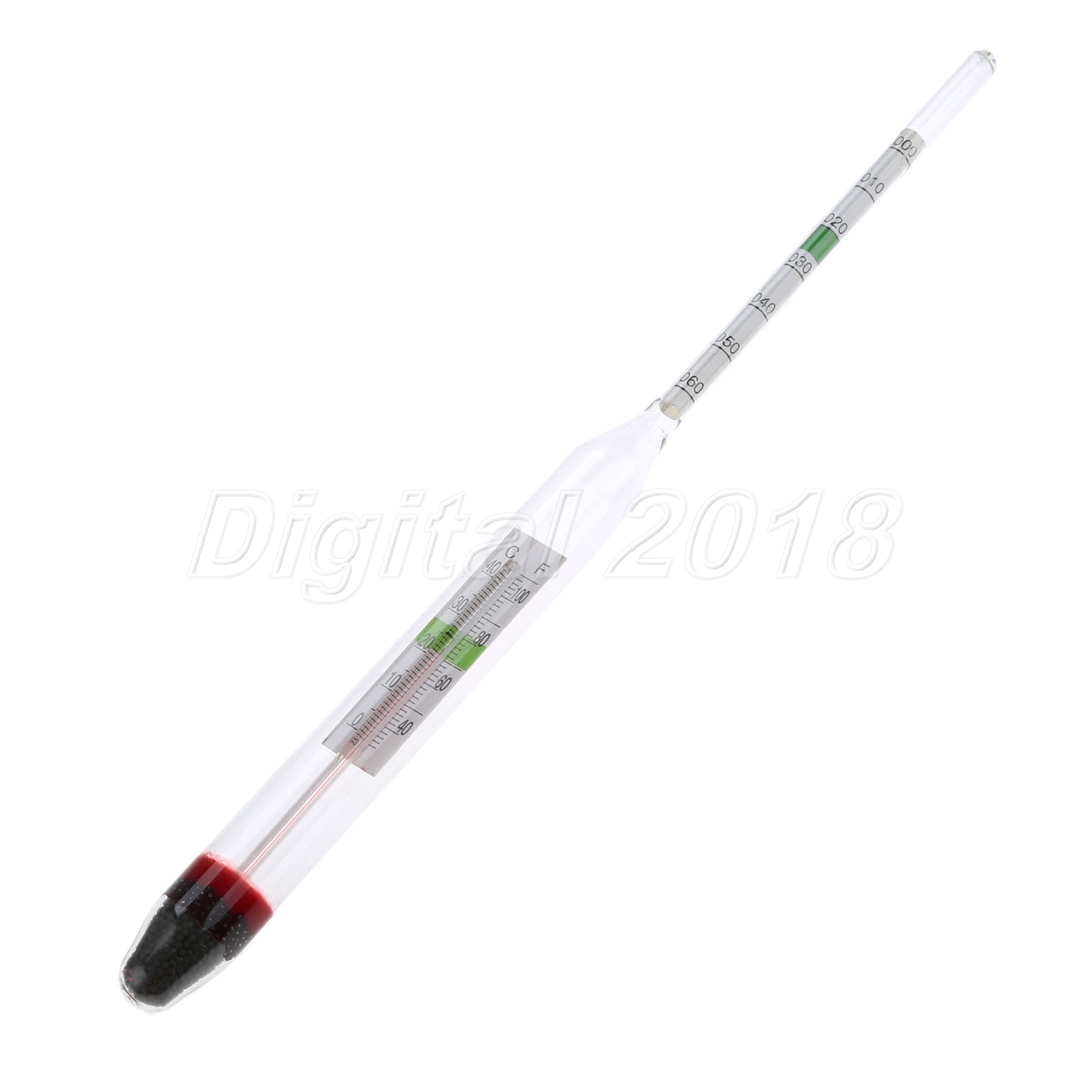 Aquarium Fish Tank Accessory Glass Float Hydrometer&Thermometer Salt