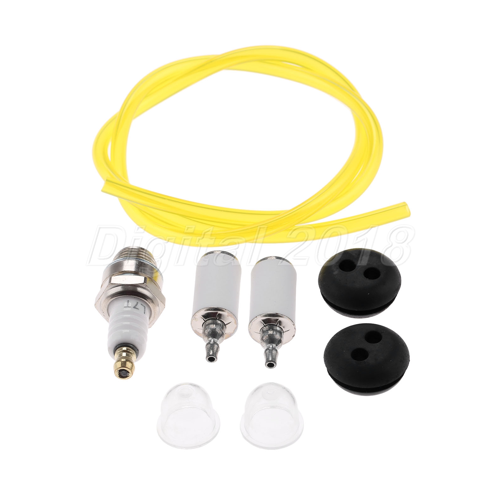 Fuel Filter Primer Bulb Spark Plug For Earthquake MC43 E43CE MD43
