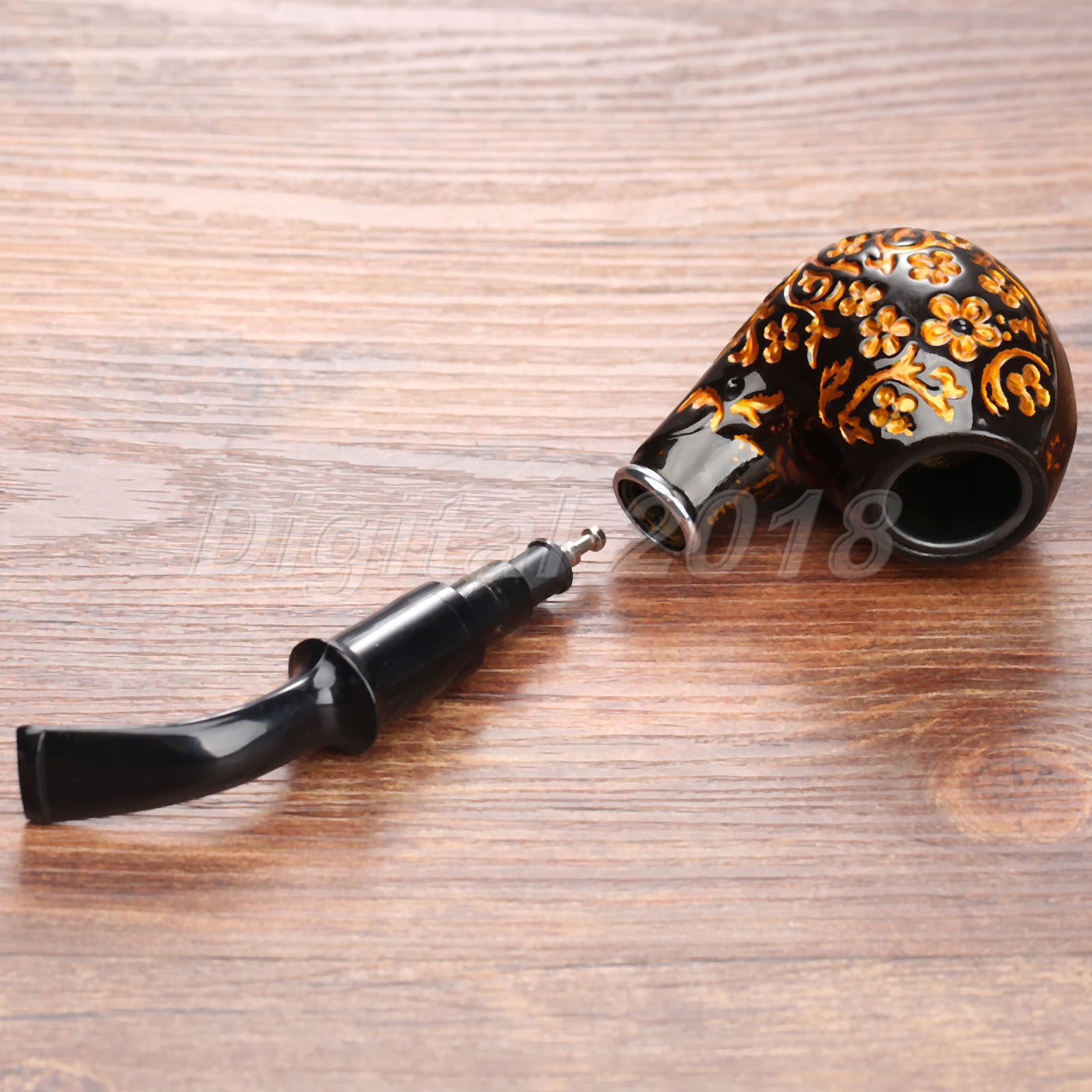 2Pcs Travel Use Tobacco Smoking Pipe Stem Filter Adapter Converter 9mm