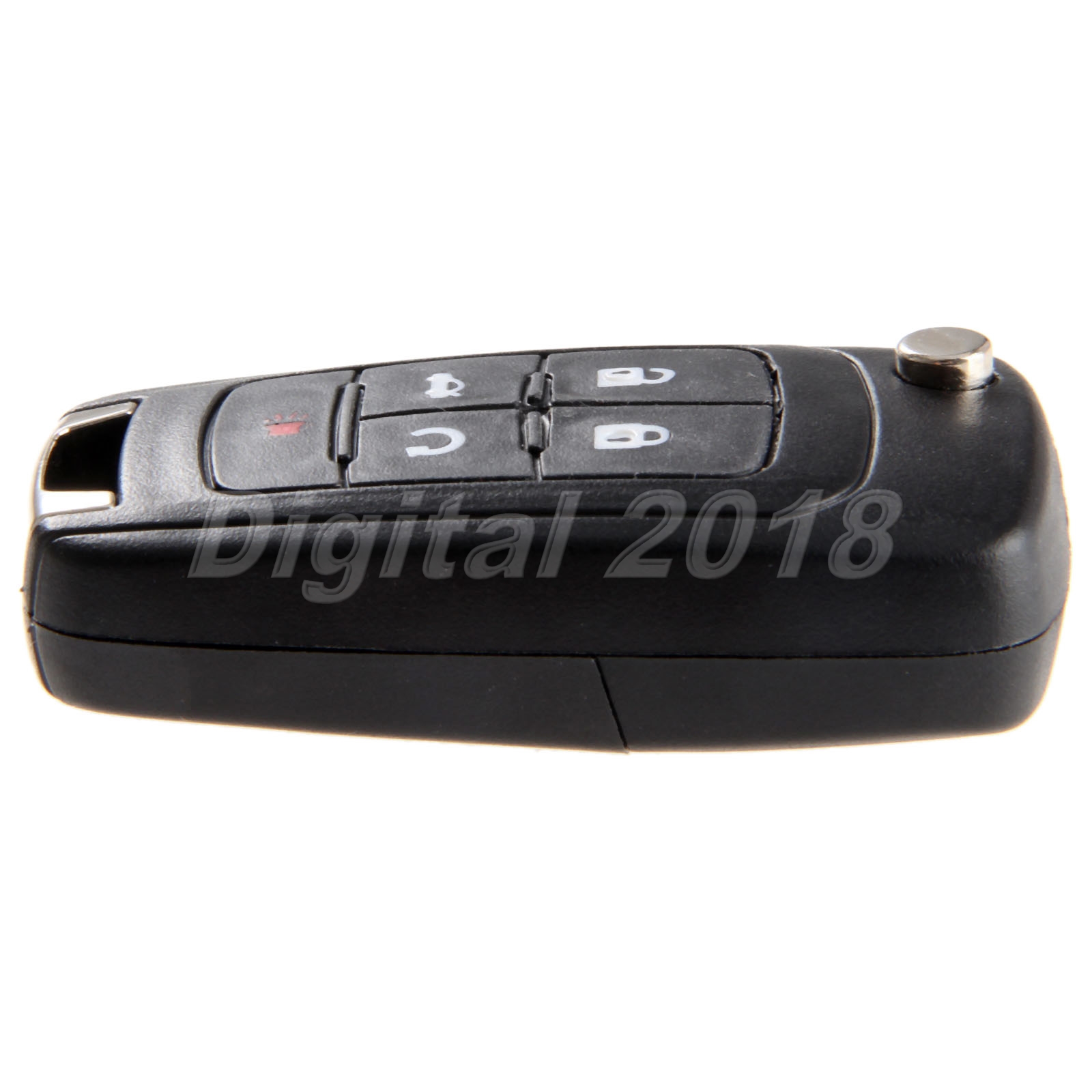5 Button Flip Remote Key Fob Key Uncut Blade For Buick Lacrosse Regal