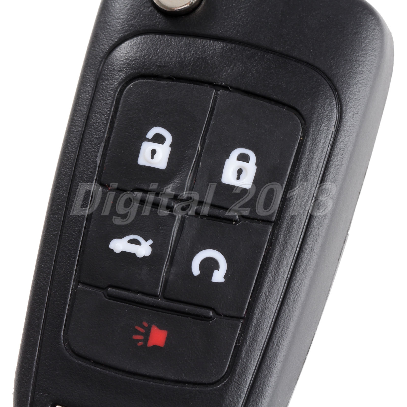5 Button Flip Remote Key Fob Key Uncut Blade For Buick Lacrosse Regal