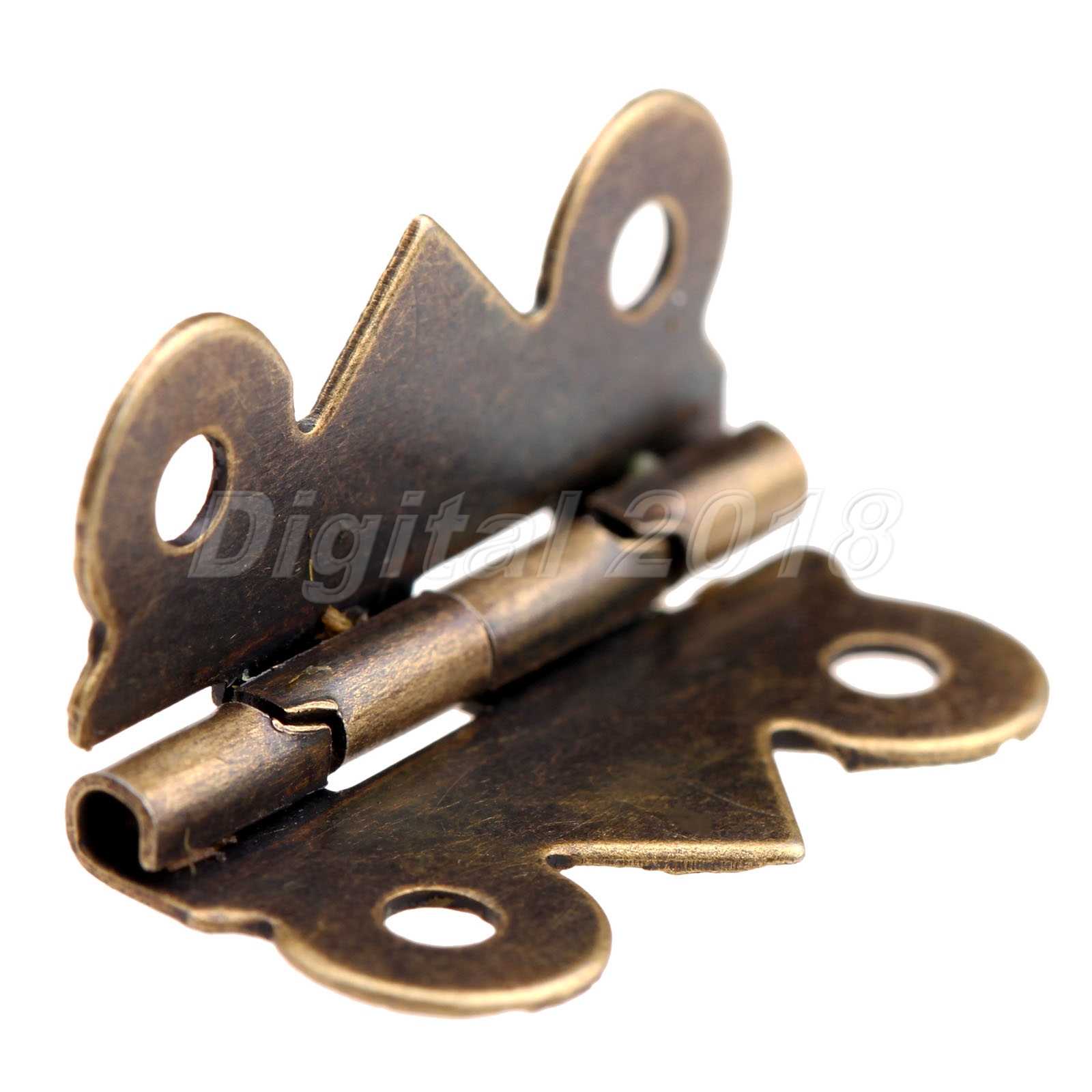 2pcs Retro Jewelry Box Wooden Case Suitcase Latch Hasps & 4pcs