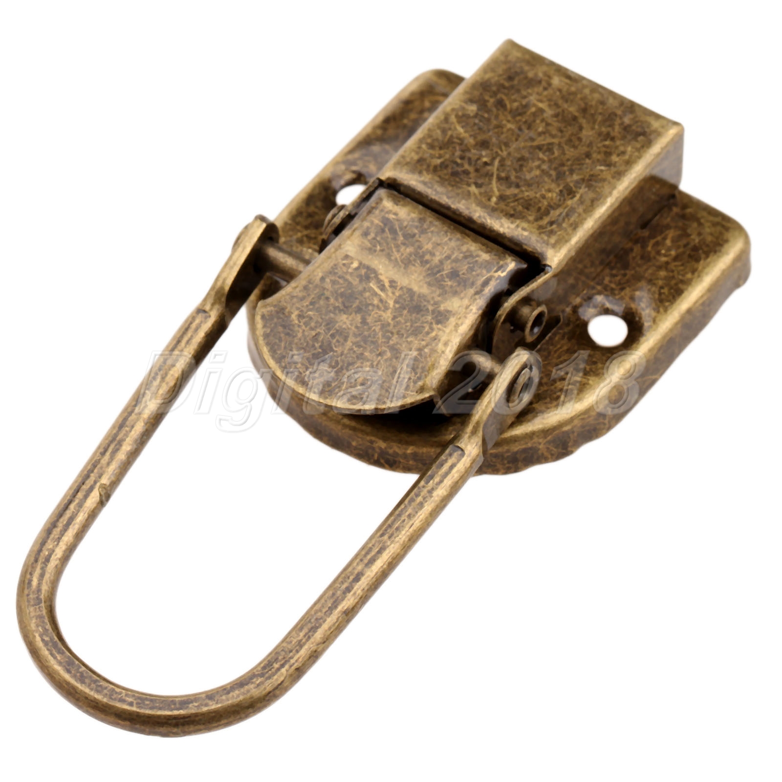 Antique Brass Wooden Box Lock Hasp W Screws Jewelry Box Suitcase Decor