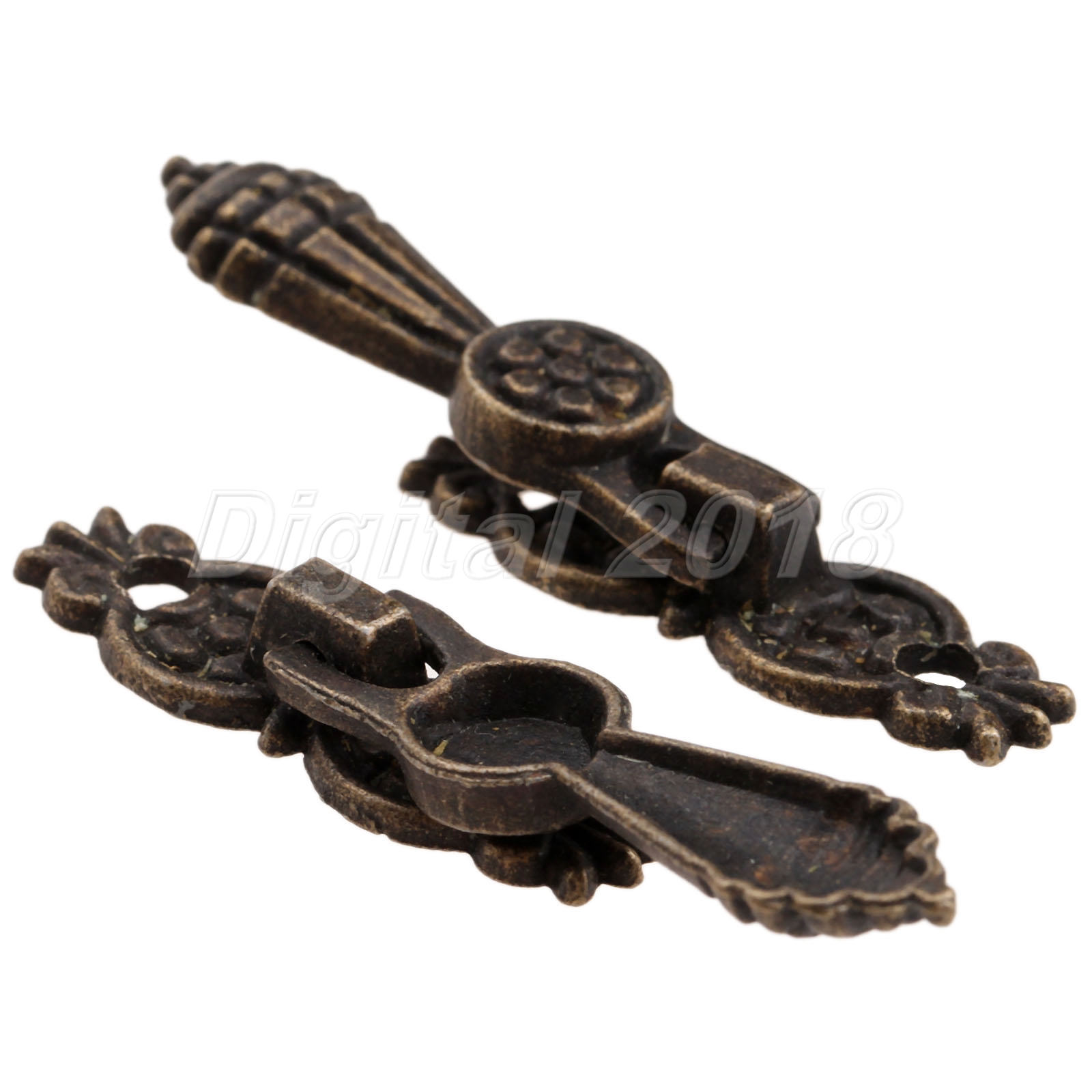 Antique Brass Cupboard Knobs Wardrobe Drawer Pull Handle W