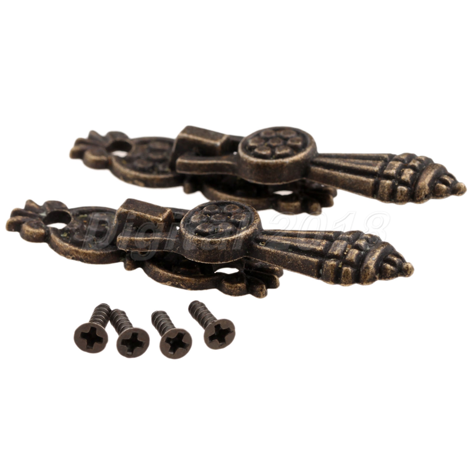 Antique Brass Cupboard Knobs Wardrobe Drawer Pull Handle W