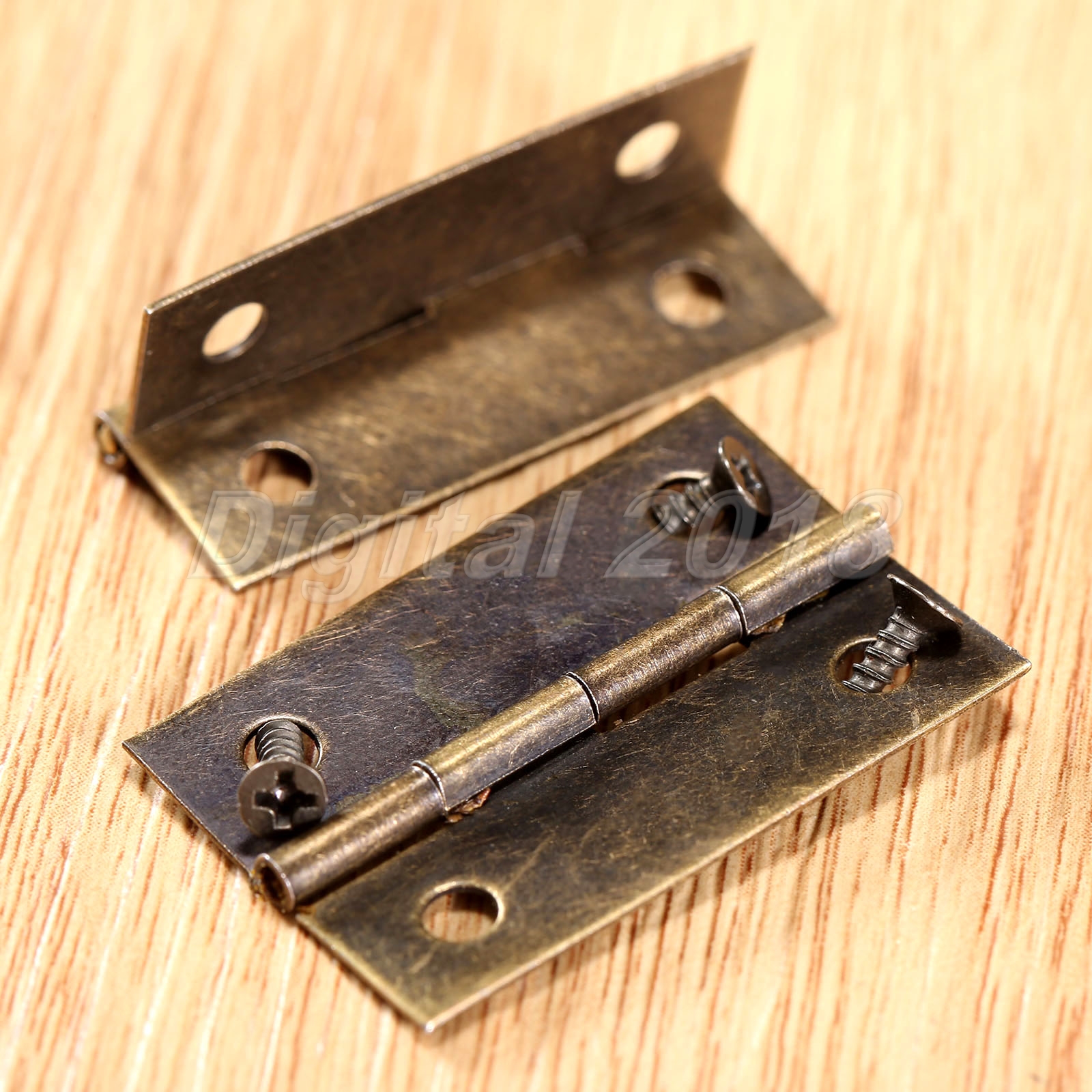 4/20X Metal Drawer Door Butt Hinge Jewellery Box Cupboard Hinge