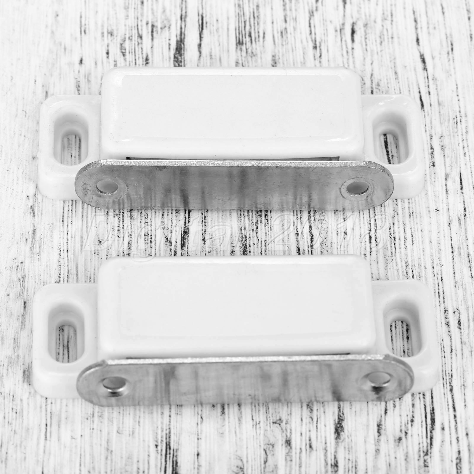Pestillo De Puerta Blanco 2x Muebles magnética fuerte de captura del