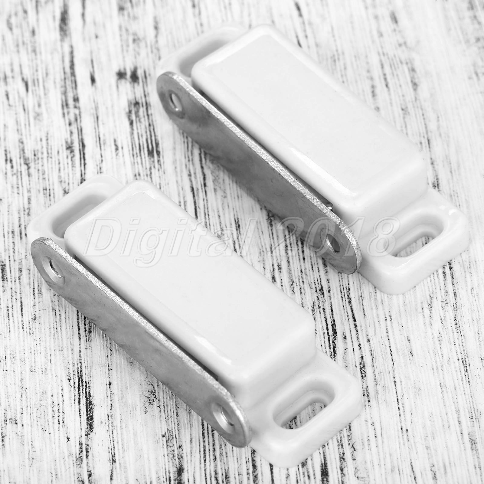 Pestillo De Puerta Blanco 2x Muebles magnética fuerte de captura del
