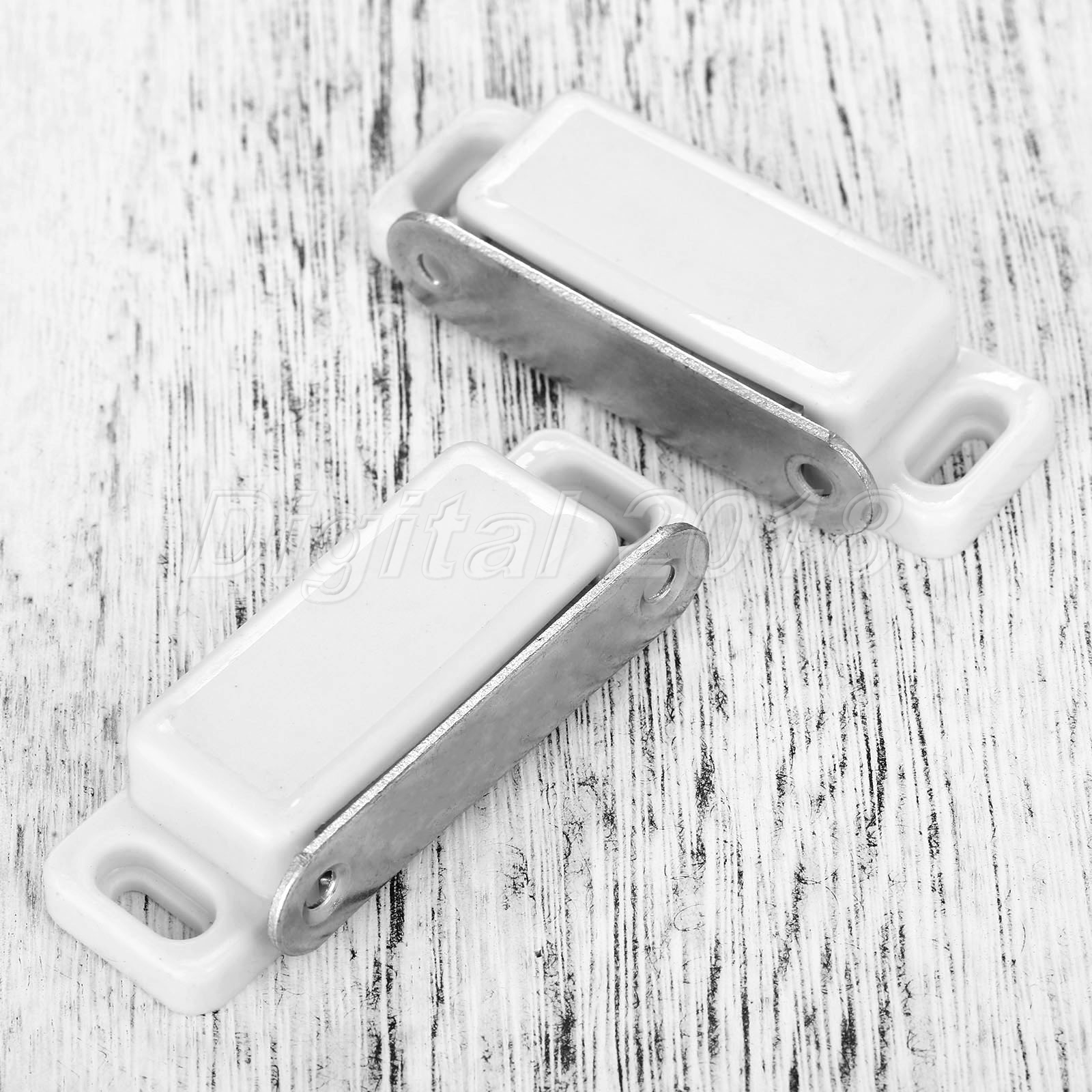 Pestillo De Puerta Blanco 2x Muebles magnética fuerte de captura del