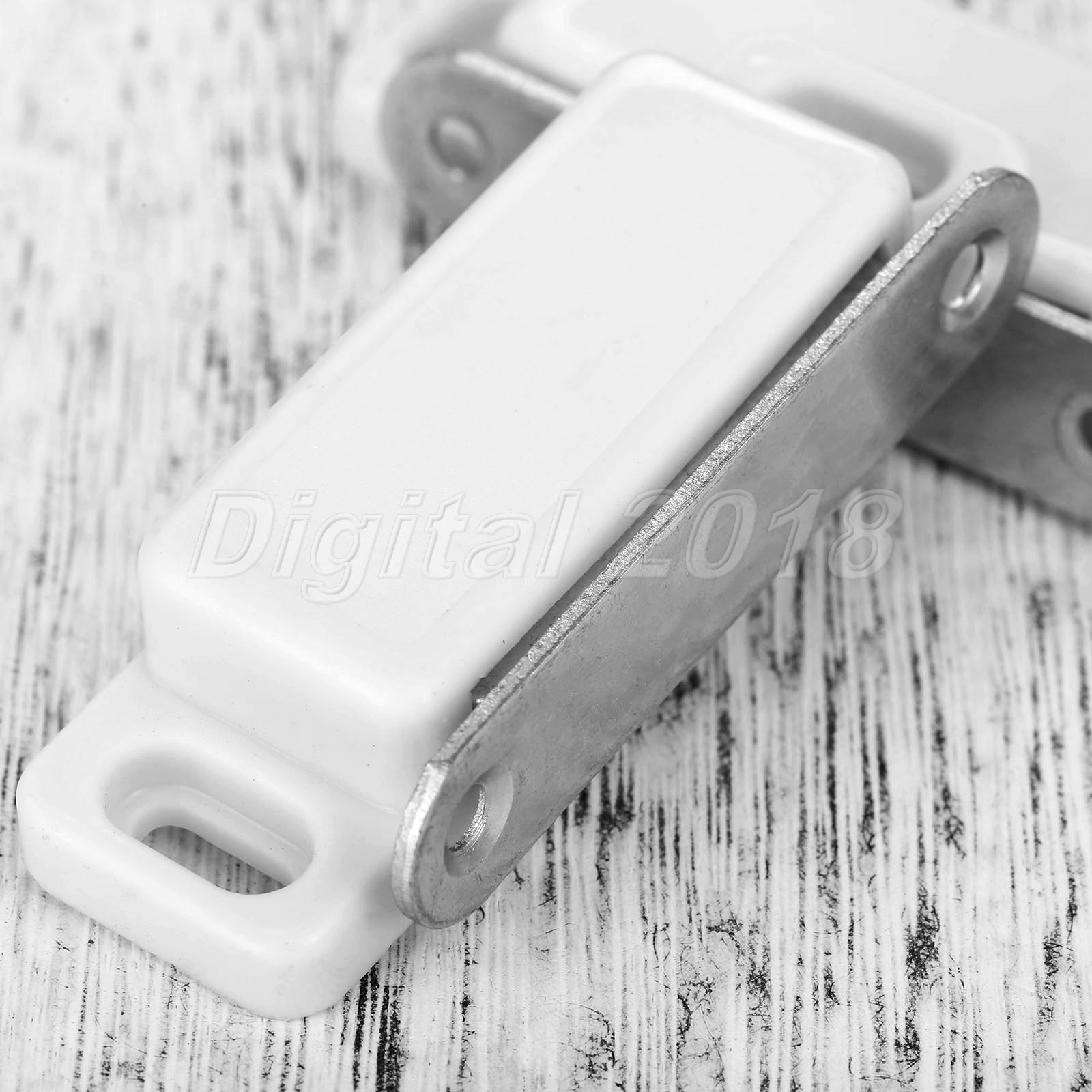 Pestillo De Puerta Blanco 2x Muebles magnética fuerte de captura del