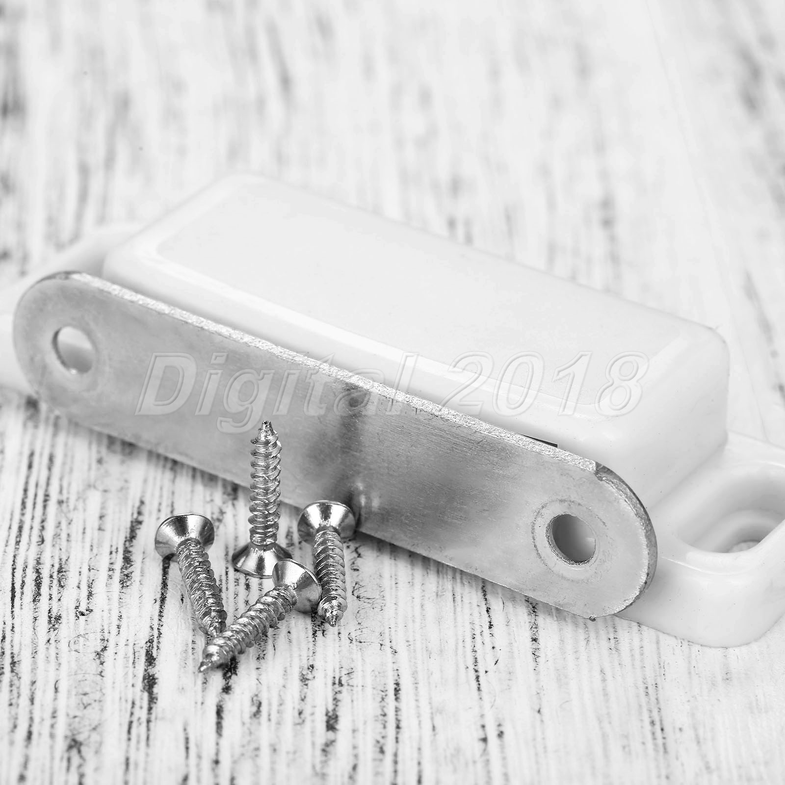 Pestillo De Puerta Blanco 2x Muebles magnética fuerte de captura del