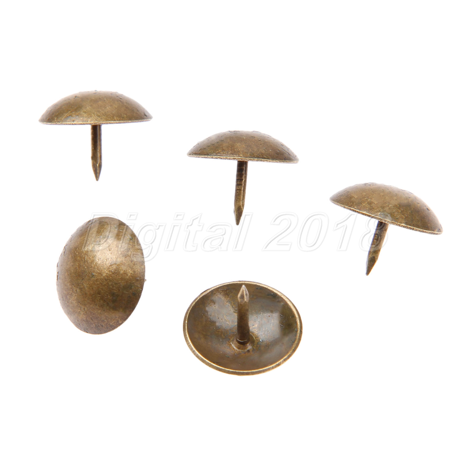 50pcs Antique Bronze Decorative Upholstery Nails Studs Tacks Furniture