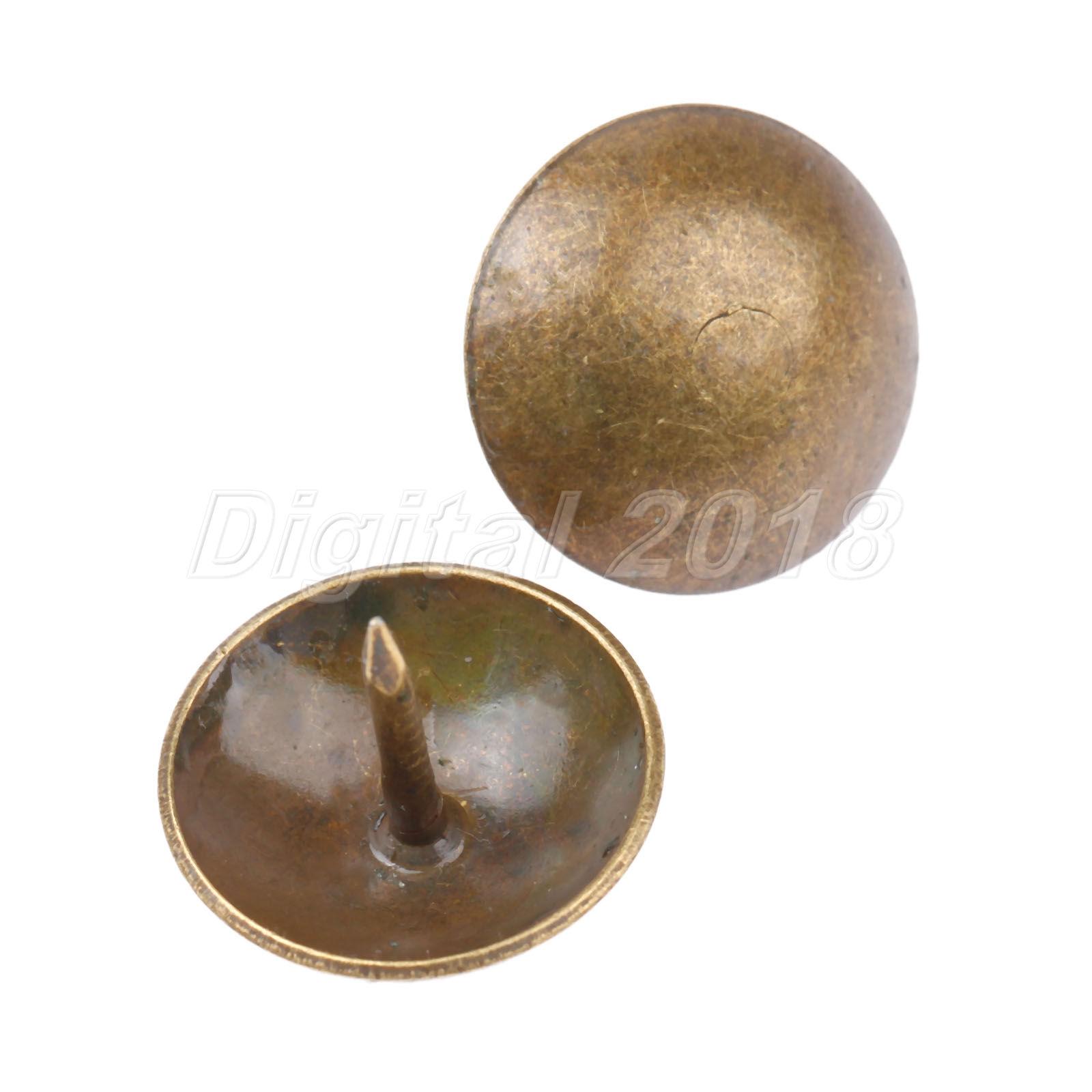 50pcs Antique Bronze Decorative Upholstery Nails Studs Tacks Furniture