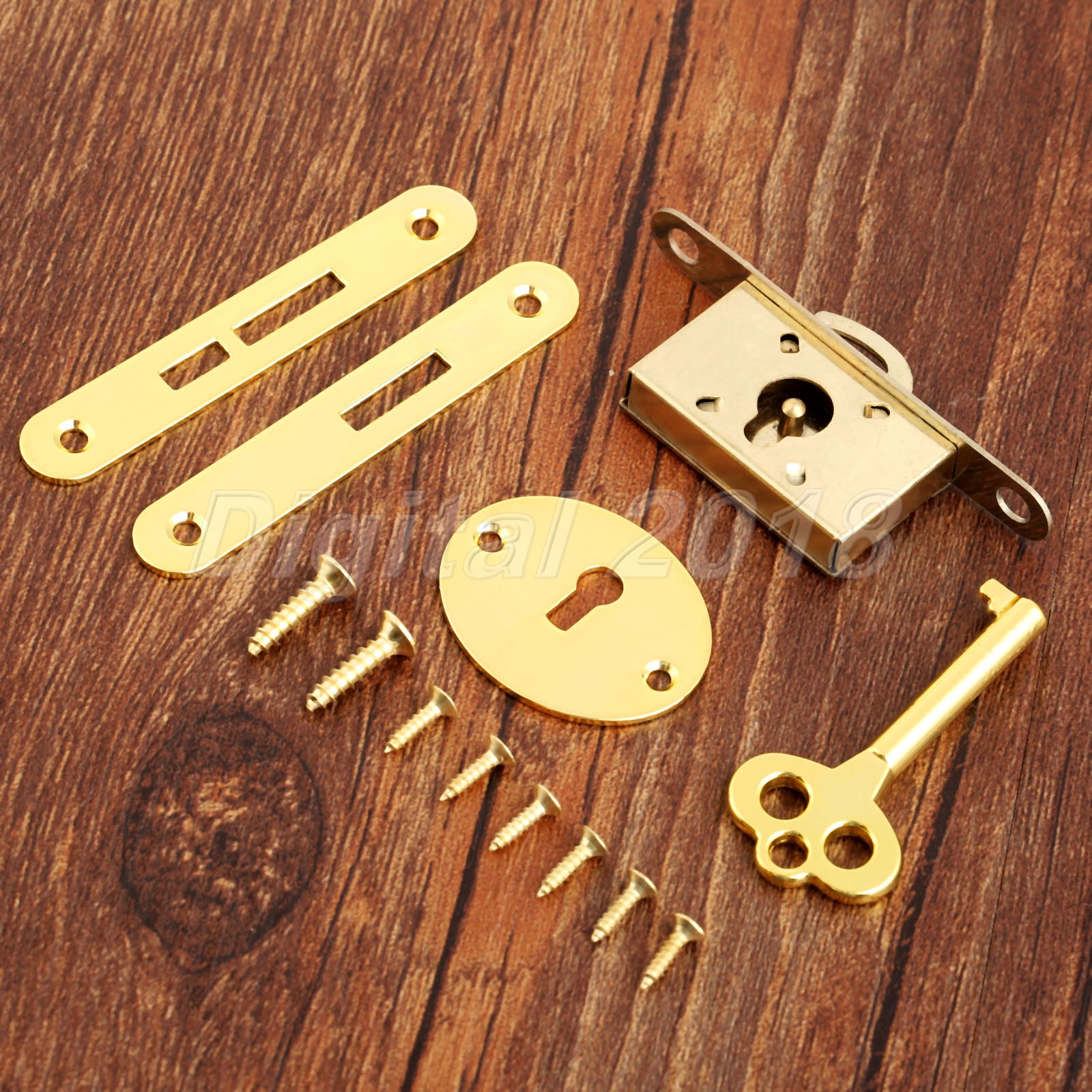 Antique Furniture Hardware Drawer Wardrobe Cupboard Door Lock With Key 746210812964 eBay