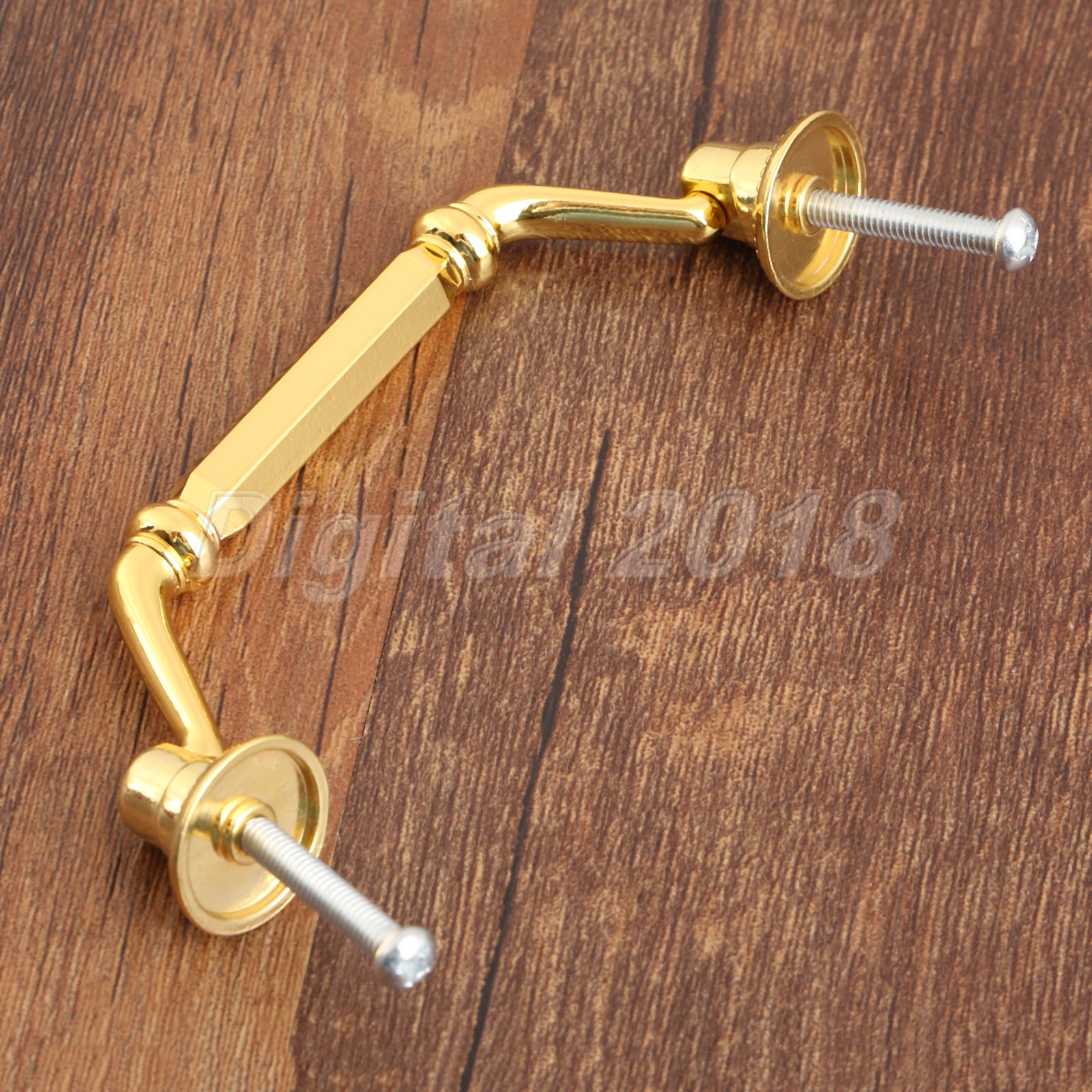 Gold Tone Wine Gift Jewelry Box Knob Drawer Door Pull Handle