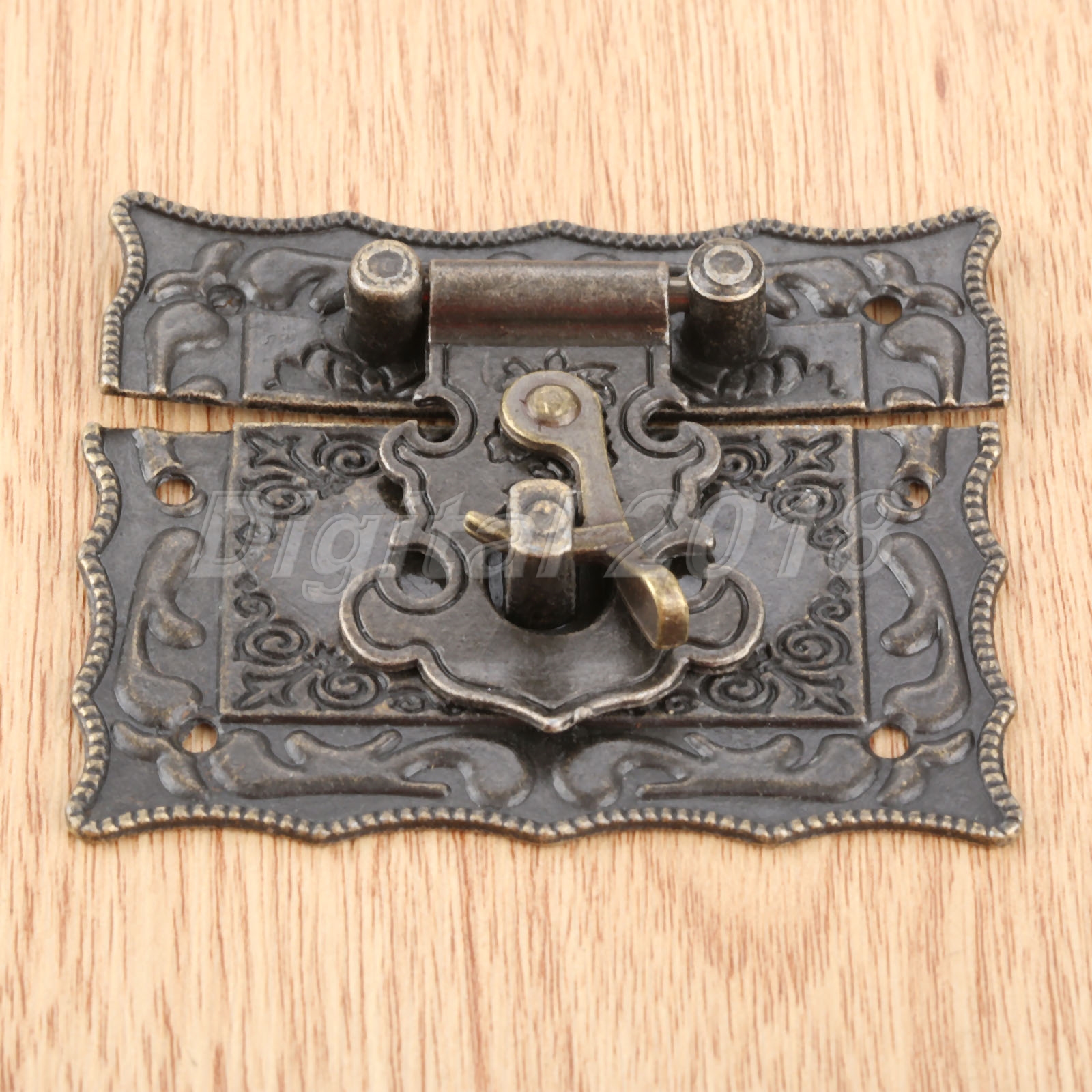 Retro Suitcase Jewelry Box Latch Clasps 67*56mm w/ 2pc Amboss Hinges