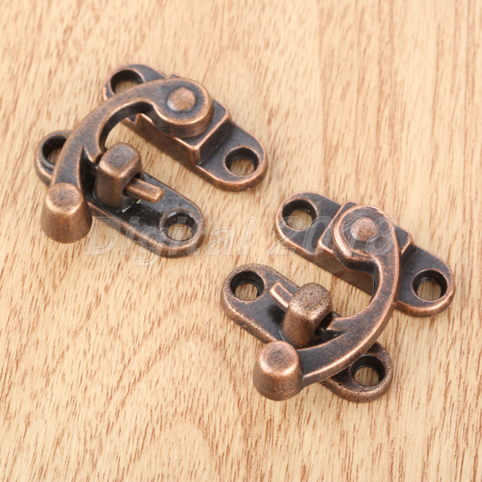 Vintage Jewelry Box Latch Clasps Trinket Swing Chest Suitcase Bag Lock