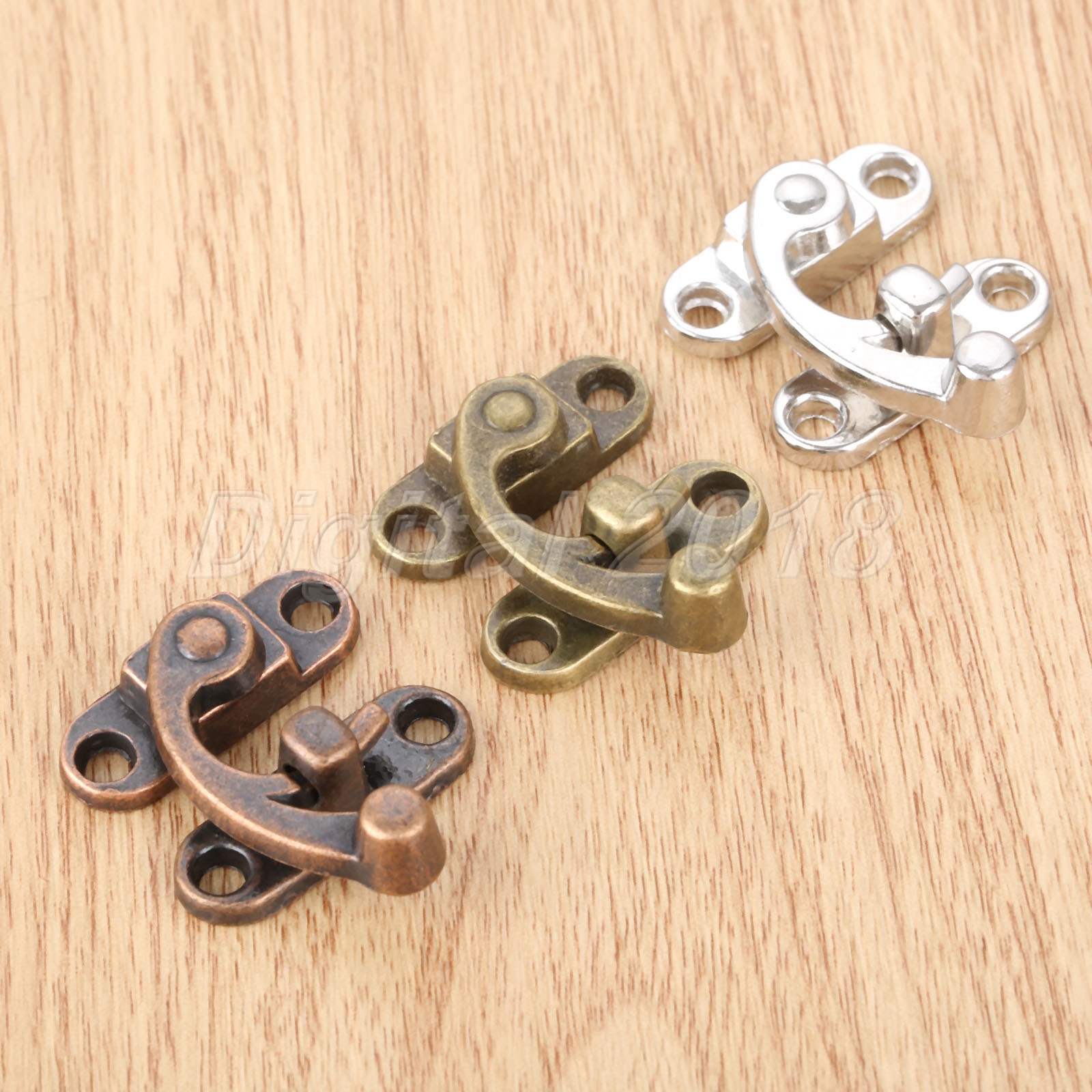 Vintage Jewelry Box Latch Clasps Trinket Swing Chest Suitcase Bag Lock