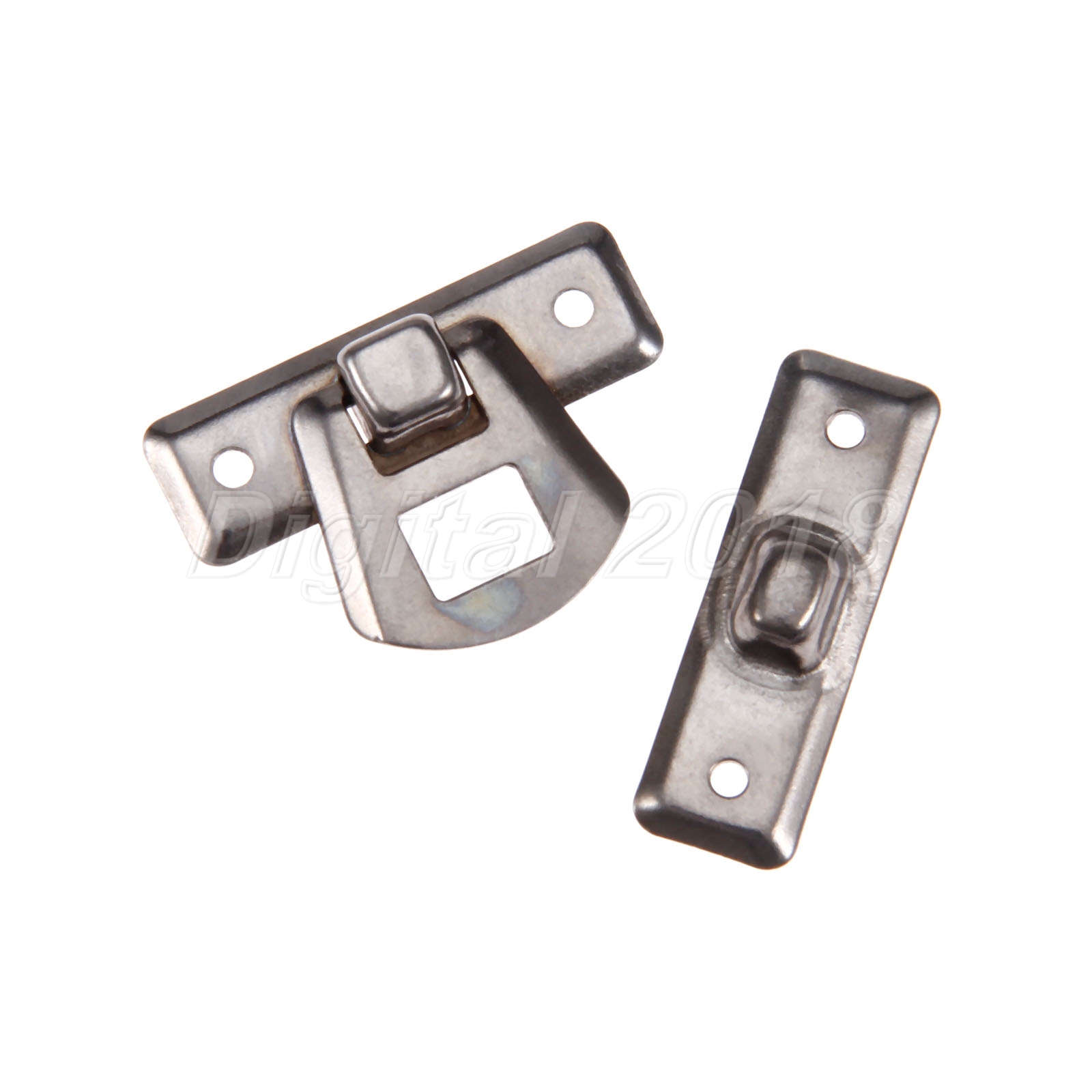 10x Silver Tone Lock Buckle Chest Gift Jewelry Box Hasp Latch Furniture